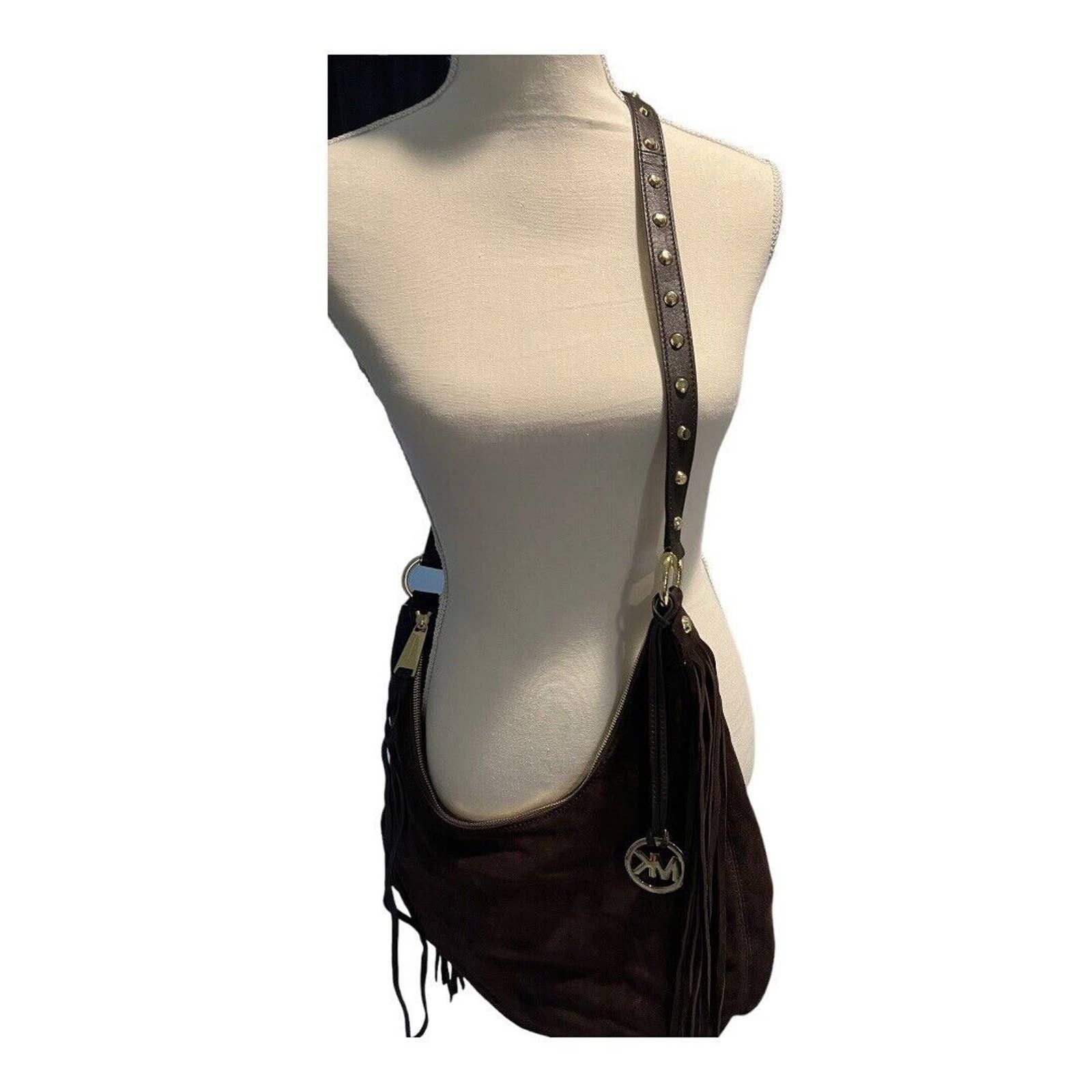 Michael Kors MICHAEL KORS Rhea Large Slouchy Shoulder Bag Suede