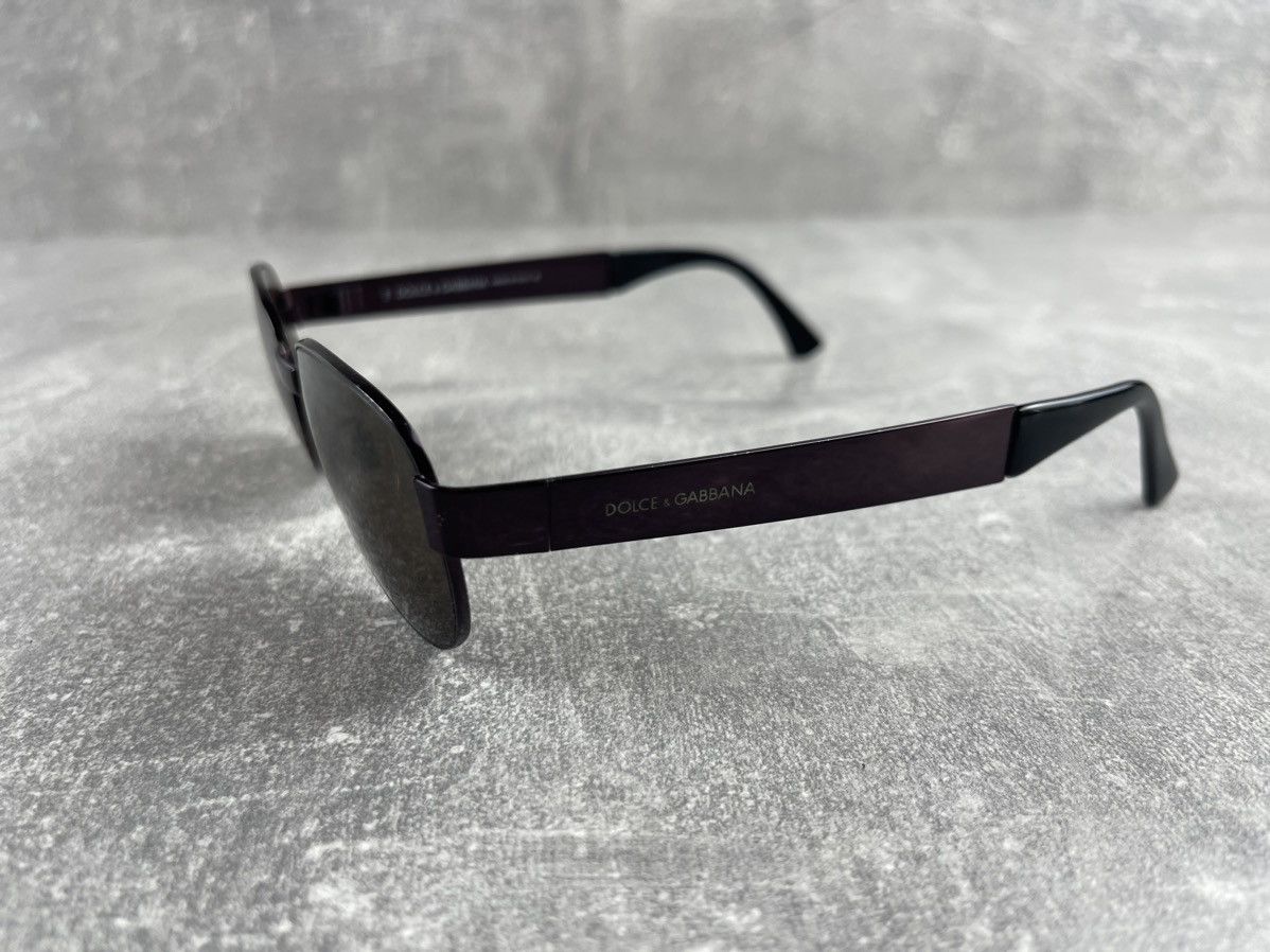 Dolce & Gabbana Dolce & Gabbana Old Money 00s Oval Purple Sunglasses Size ONE SIZE - 6 Thumbnail