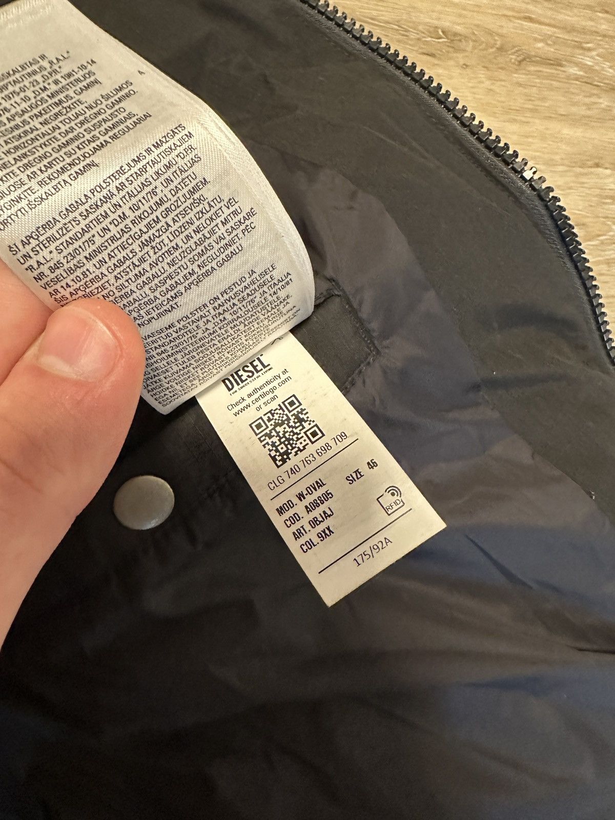Diesel Diesel W-Oval puffer jacket Size US S / EU 44-46 / 1 - 5 Thumbnail