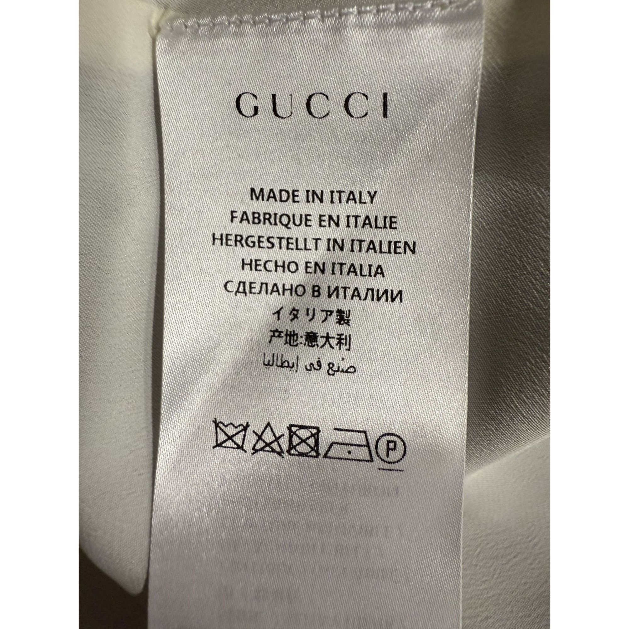 Gucci Gucci Womens Black & White Short-Sleeve Button-Up Blazer Dre Size S / US 4 / IT 40 - 15 Thumbnail