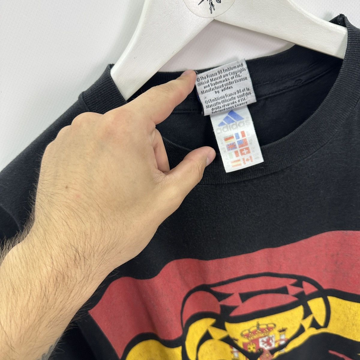Vintage Vintage 90s France Coupe De monde 98 Adidas 1994 tee y2k Size US M / EU 48-50 / 2 - 9 Thumbnail