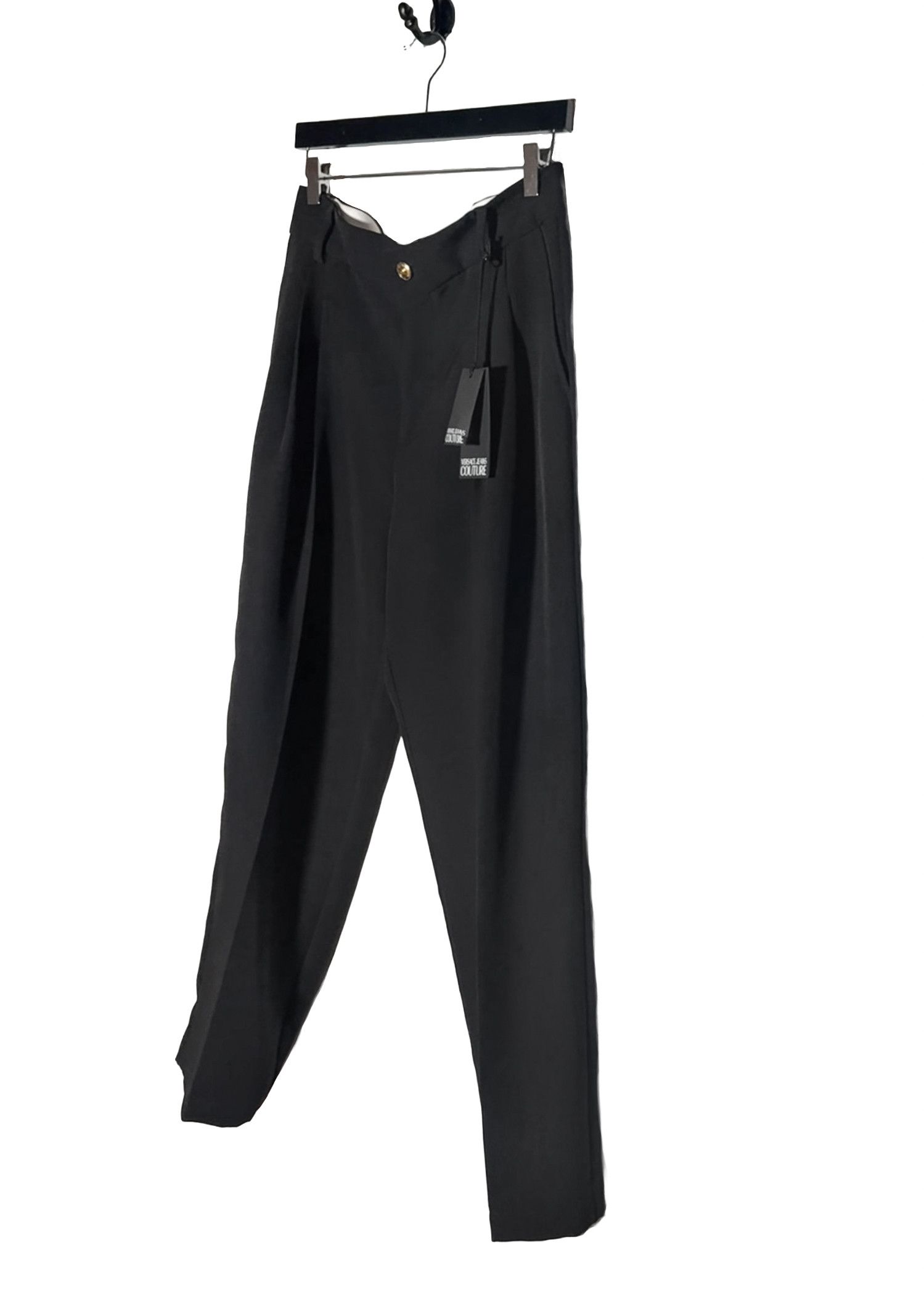 Versace Jeans Couture Versace Jeans Black Cady Stretch Trousers Size 28" / US 6 / IT 42 - 2 Thumbnail