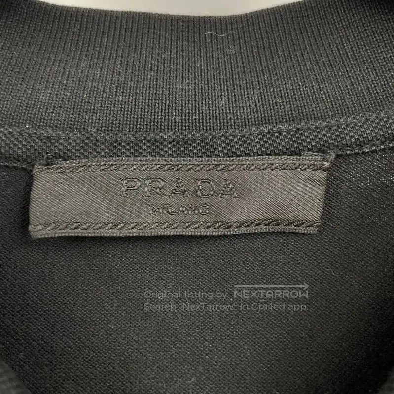 Prada Prada Black Cotton Short Sleeve Polo Shirt. Size US S / EU 44-46 / 1 - 3 Thumbnail