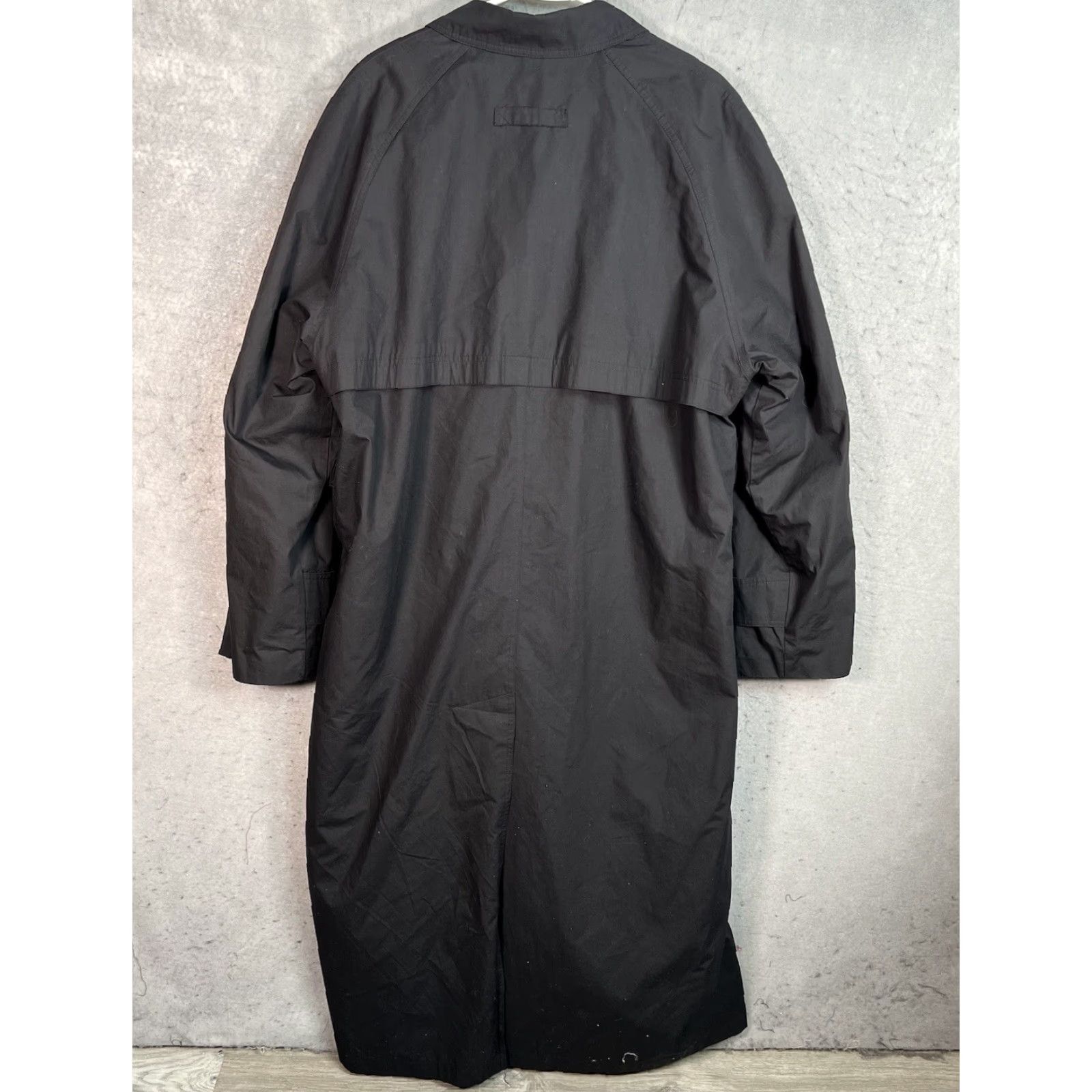Chaps Vintage 90s Chaps Ralph Lauren Fleece Lined Rain Jacket Coat Womens 42L Black Size M / US 6-8 / IT 42-44 - 2 Thumbnail