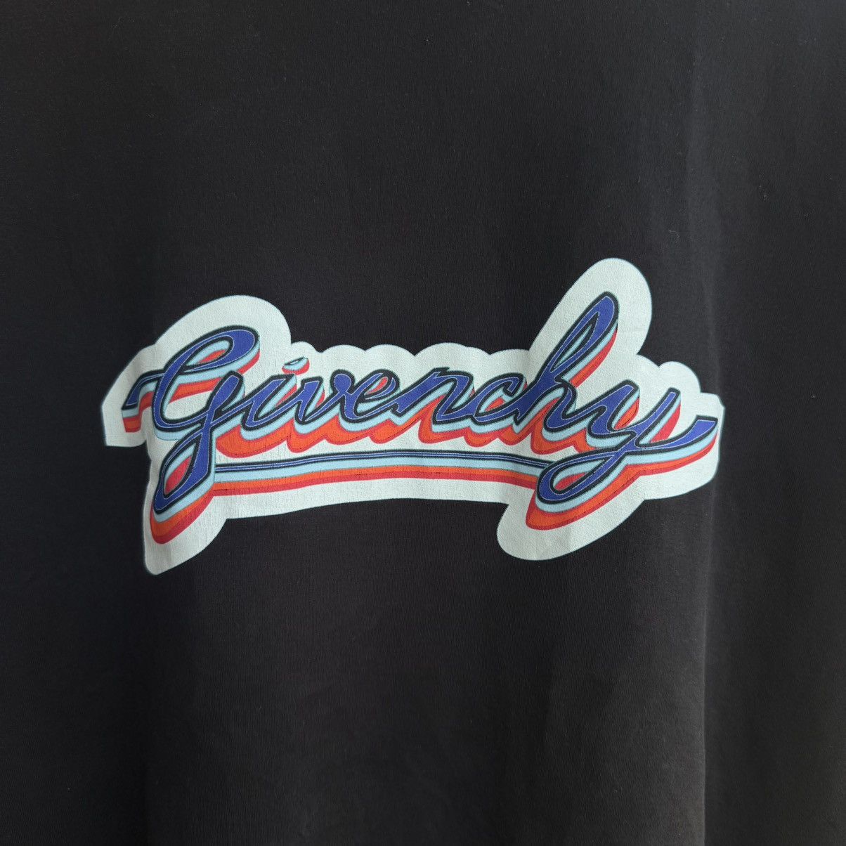 Givenchy Black Oversized Paris Vintage T-Shirt