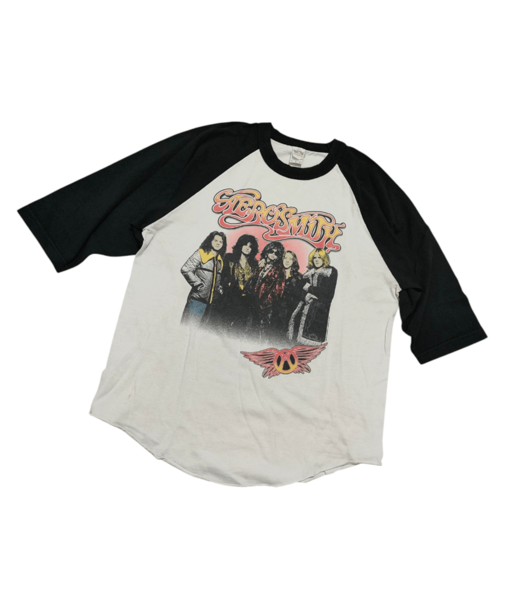 Band Tees × Vintage ©2014 AEROSMITHS LET ROCK RULE 3/4 raglan T-Shirt Size US L / EU 52-54 / 3 - 1 Thumbnail