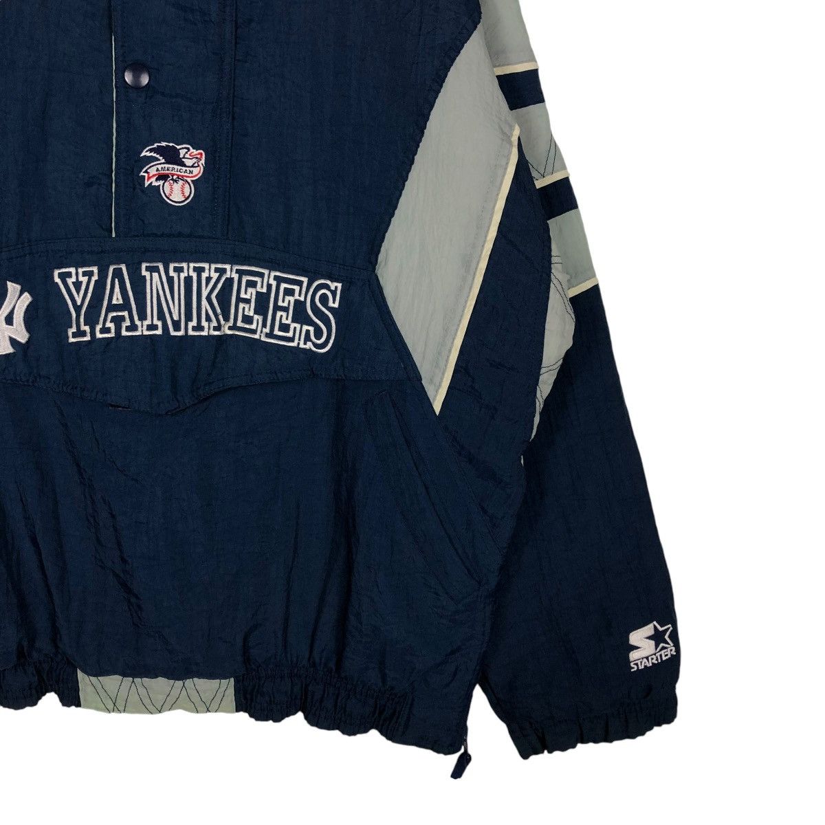 New York Yankees 🔥VINTAGE BOMBER JACKET SPORTSWEAR STARTER NEW YORK YANKEES Size US L / EU 52-54 / 3 - 7 Thumbnail