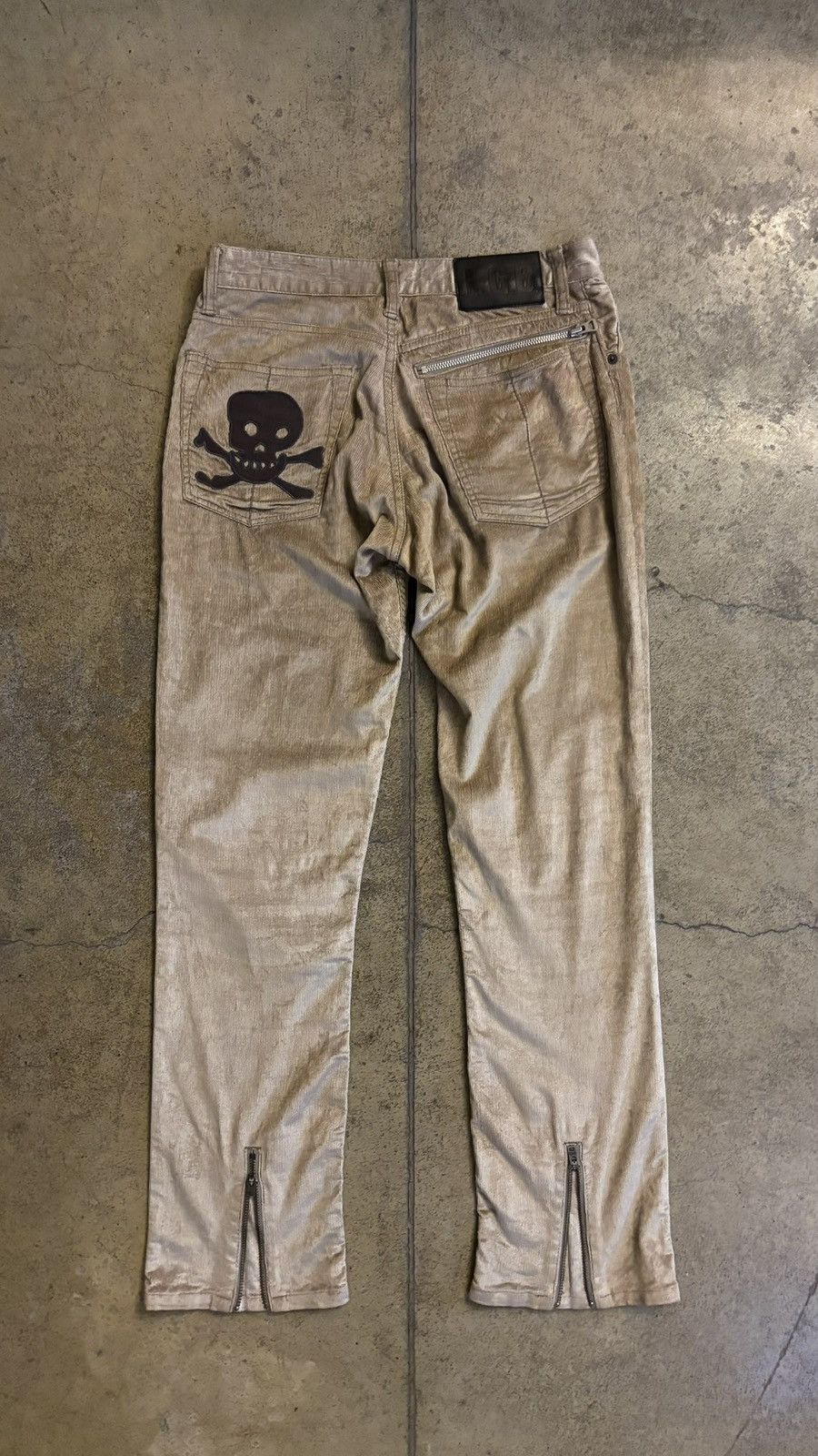 Le Grande Bleu (L.G.B.) lgb biker scull corduroy pants Size US 29 - 2 Thumbnail