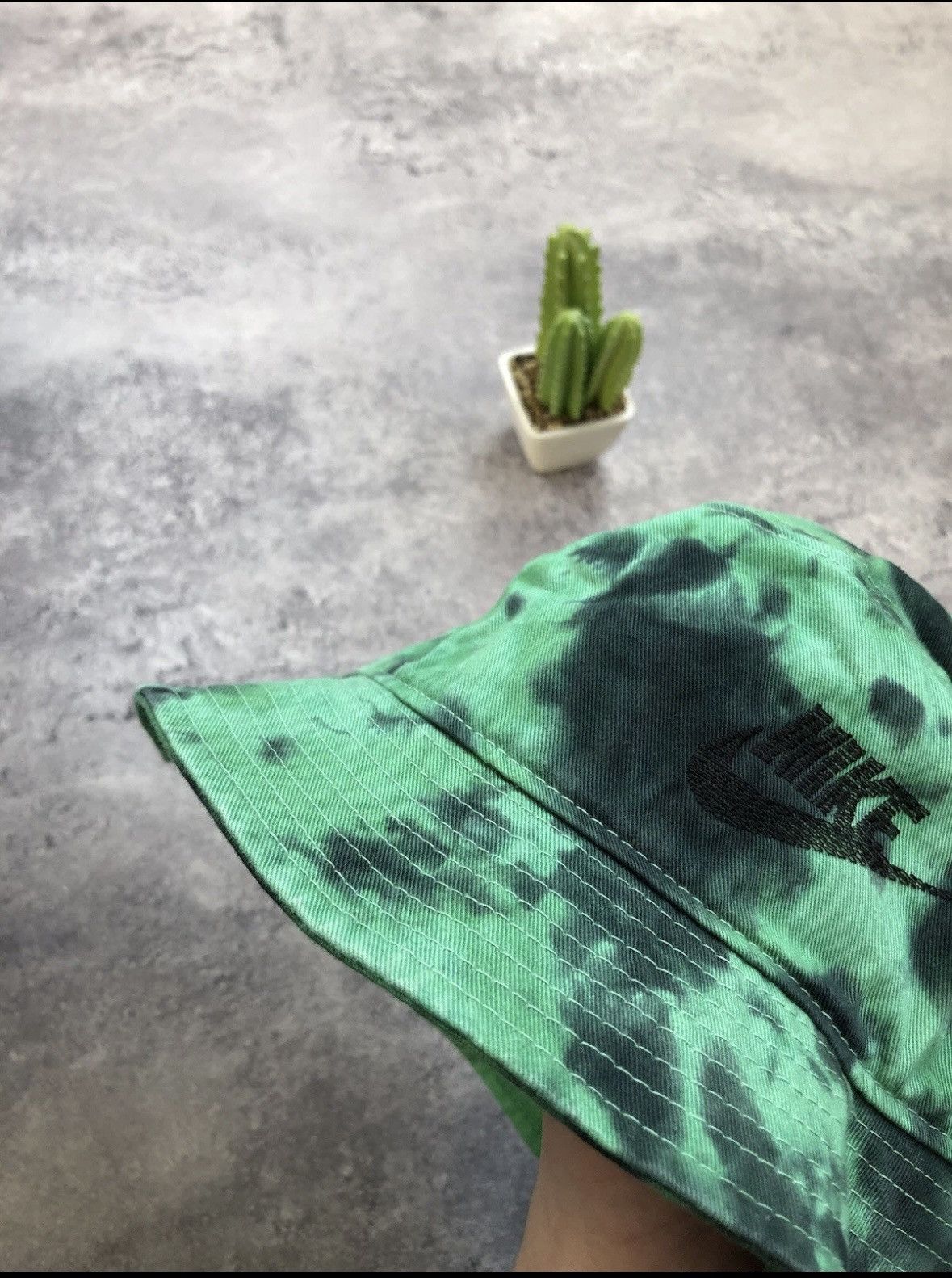 Nike NIKE Big Logo Panama Hat Multicolor Streetwear Hype Green Size ONE SIZE - 4 Thumbnail