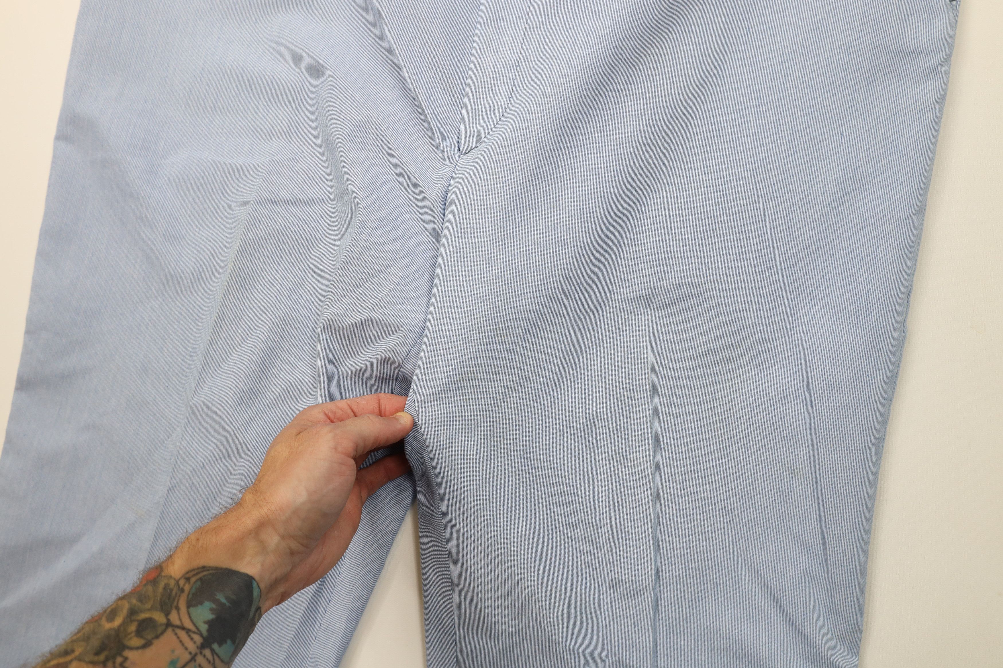 Vintage Vintage 70s Streetwear Pinstriped Wide Leg Chino Pants USA Size US 42 / EU 58 - 8 Thumbnail
