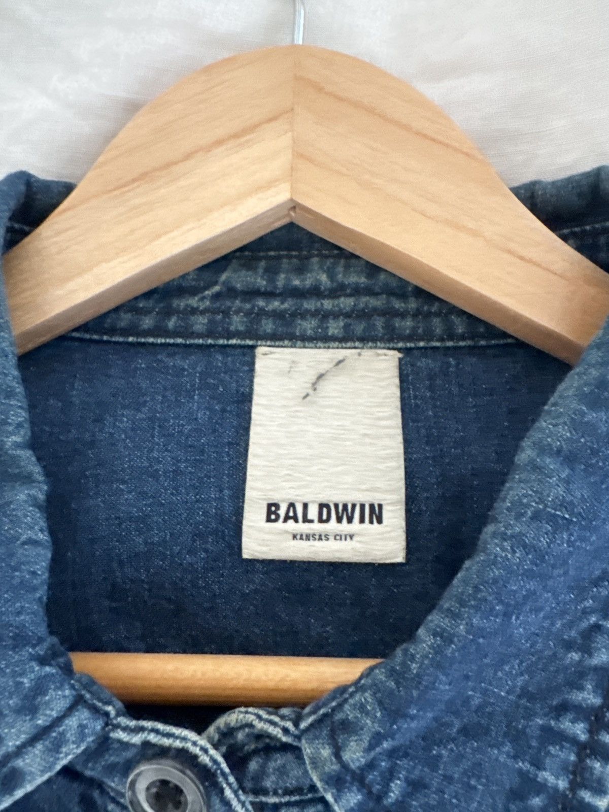 Baldwin Full zip lightweight denim shirt jacket Size US M / EU 48-50 / 2 - 3 Thumbnail
