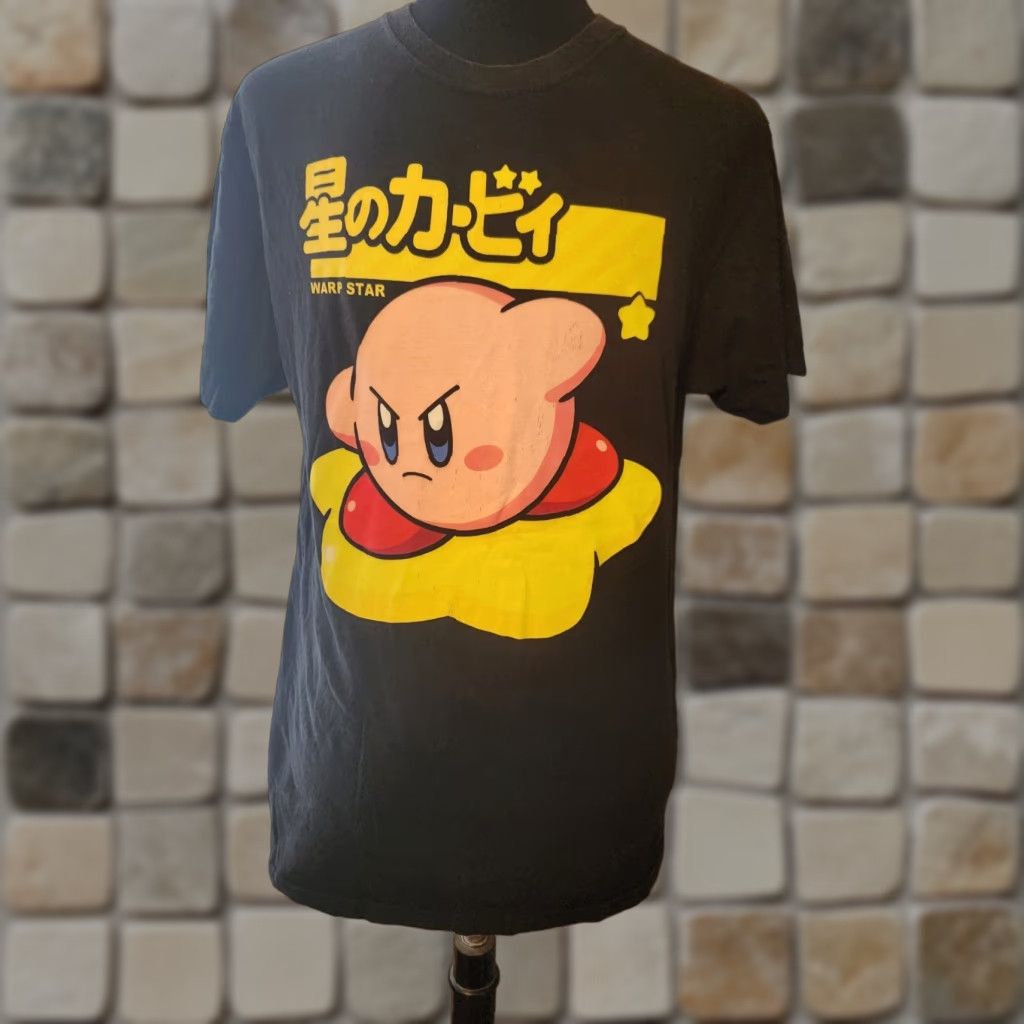 Nintendo Nintendo Kirby Warp Star Japanese Graphic T-Shirt Men’s Black L Crew Neck Short Sleeve Graphic Print 90s Size US L / EU 52-54 / 3 - 1 Thumbnail