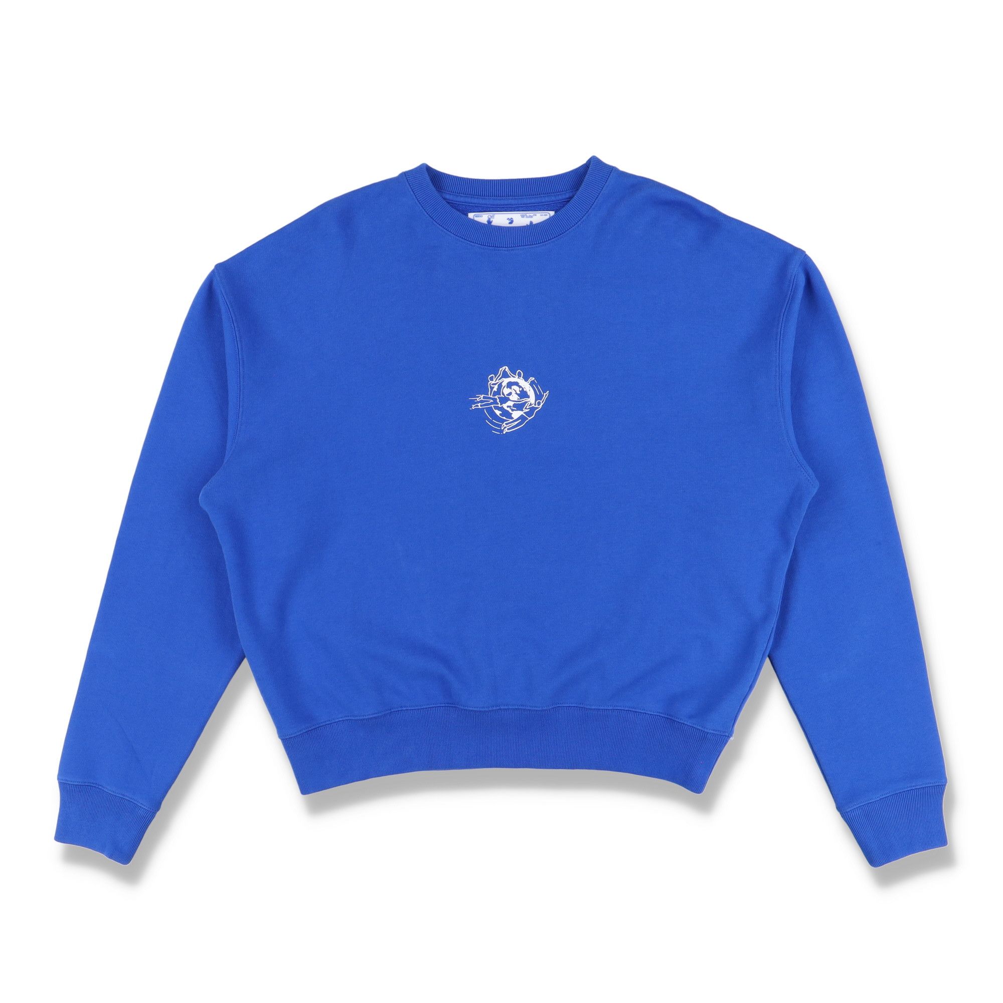 Off-White Blue Embroidered Half Arrow Oversized Sweatshirt Size US M / EU 48-50 / 2 - 2 Thumbnail