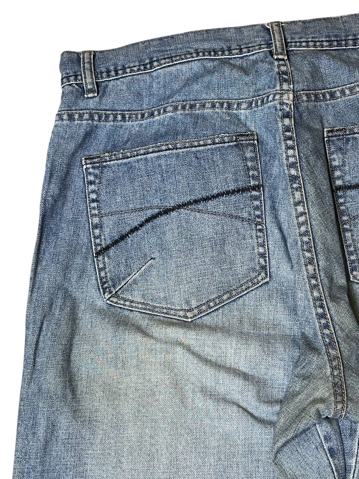 Marc Buchanan BAGGY🔥PELLE PELLE MARC BUCHANAN lot 0002 dirty baggy jeans Size US 37 - 13 Thumbnail