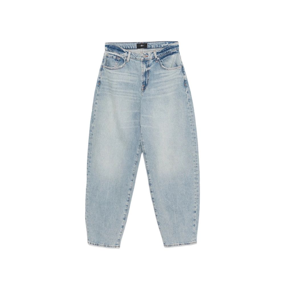 7 For All Mankind 7 For All Mankind BLUE Denim - Tapered Jeans Size 26" / US 2 / IT 38 - 1 Thumbnail