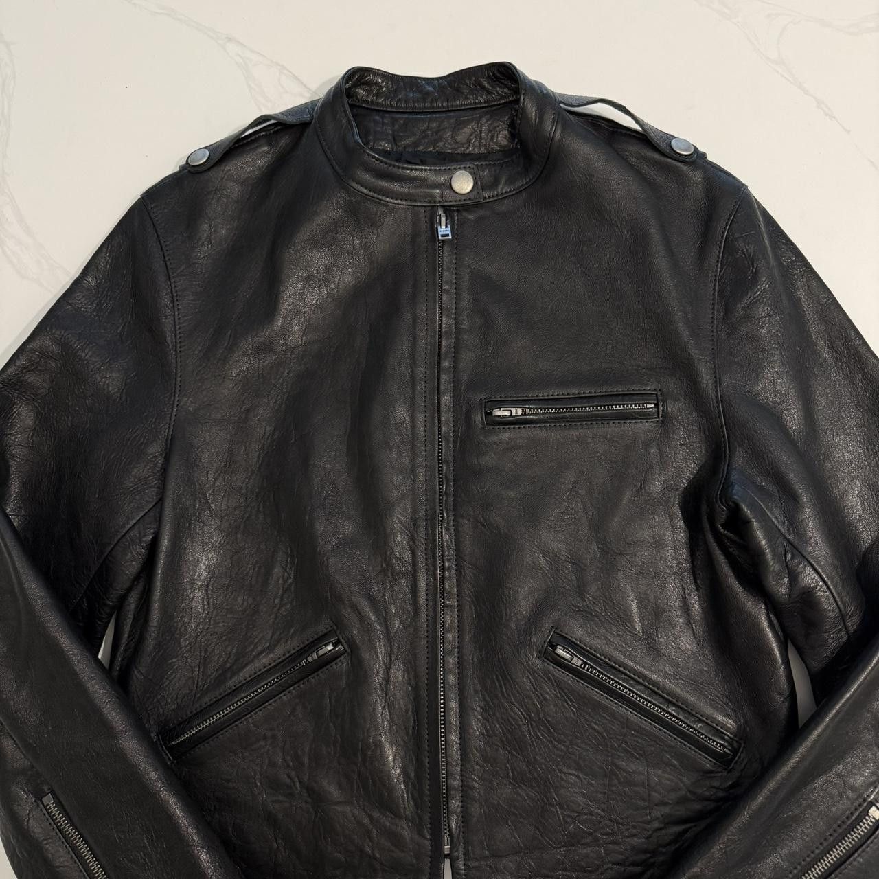 RE/DONE RE/DONE LEATHER MOTO JACKET XS Size XS / US 0-2 / IT 36-38 - 3 Thumbnail