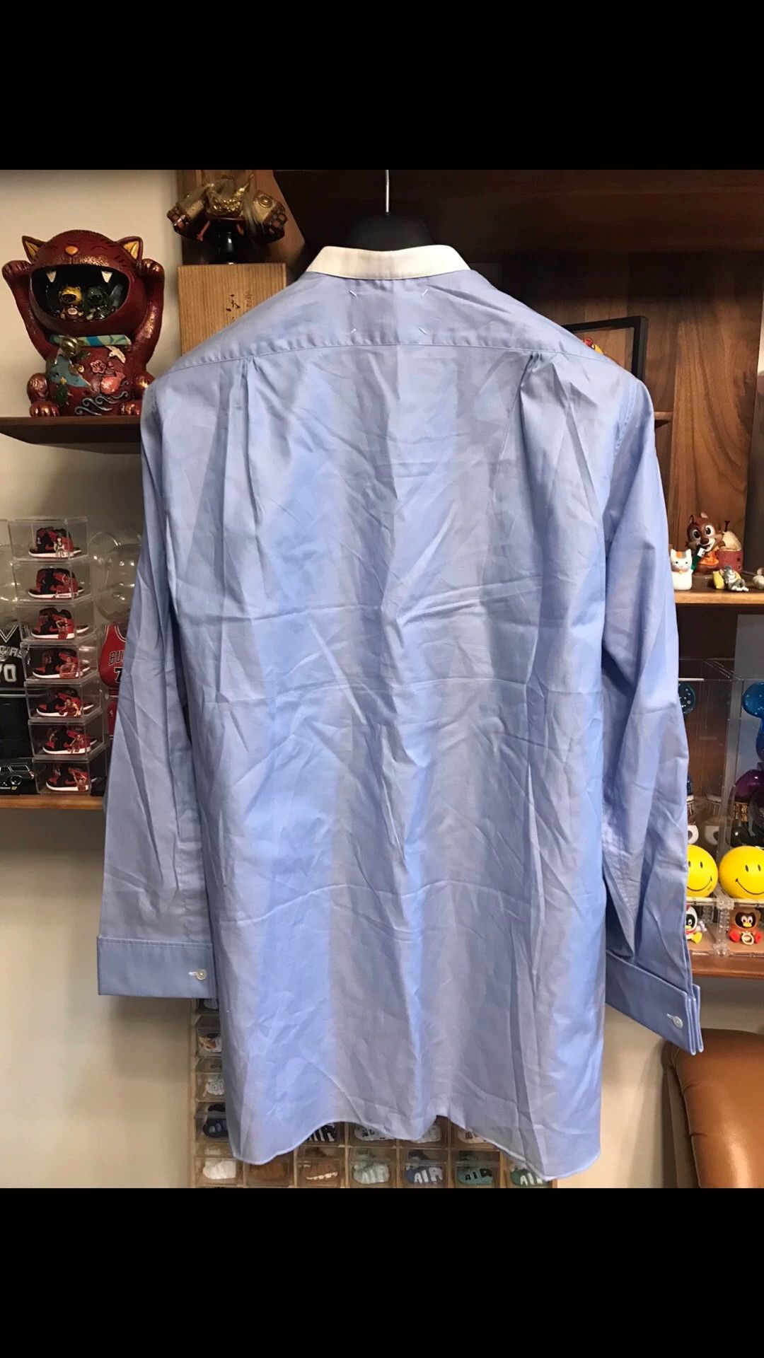 Maison Margiela Maison Margiela 41 colorblock logo stand collar shirt Size US M / EU 48-50 / 2 - 2 Thumbnail