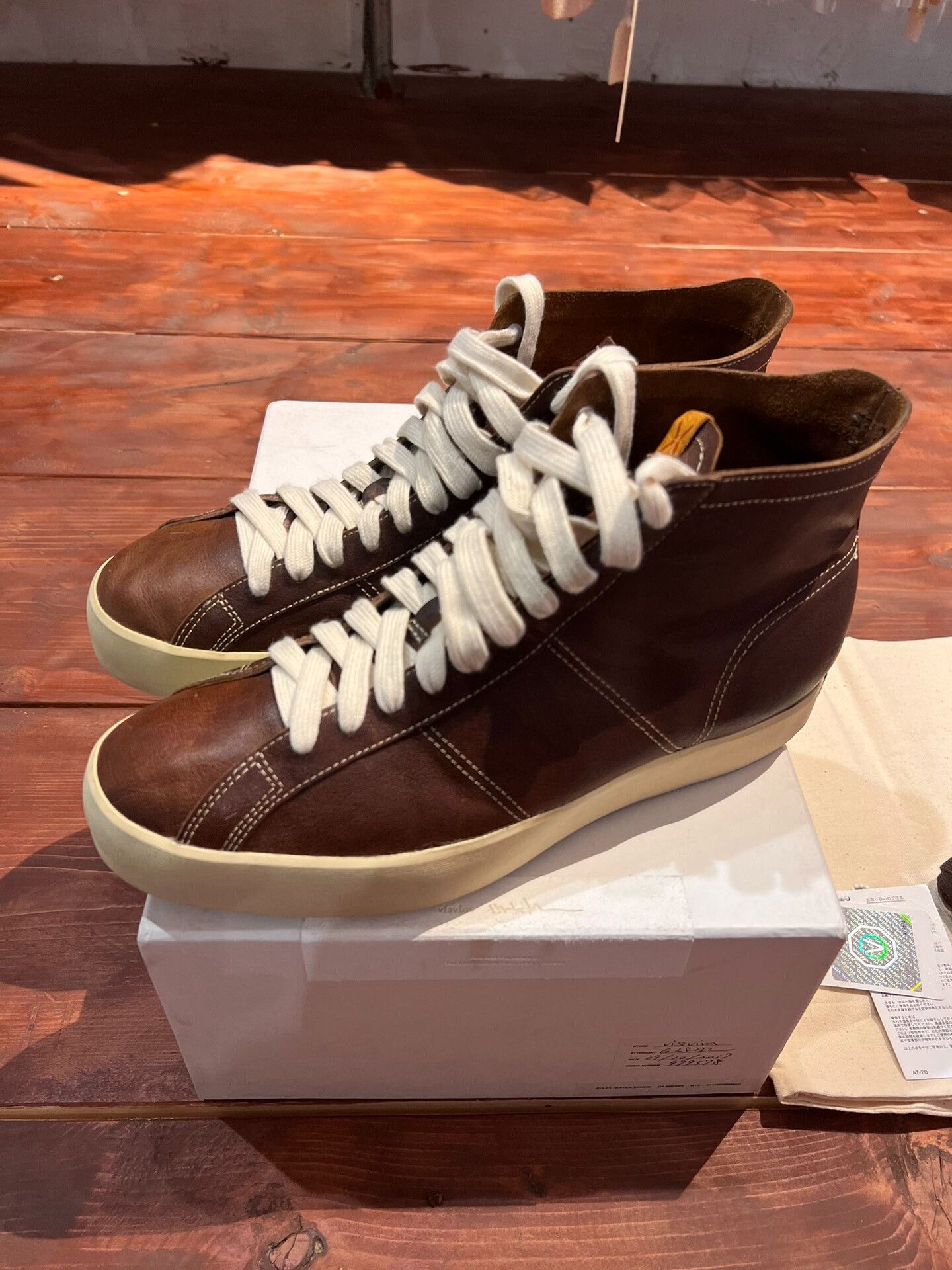 Visvim visvim foley hi-folk kangaroo leather sneakers Size US 10 / EU 43 - 1 Thumbnail