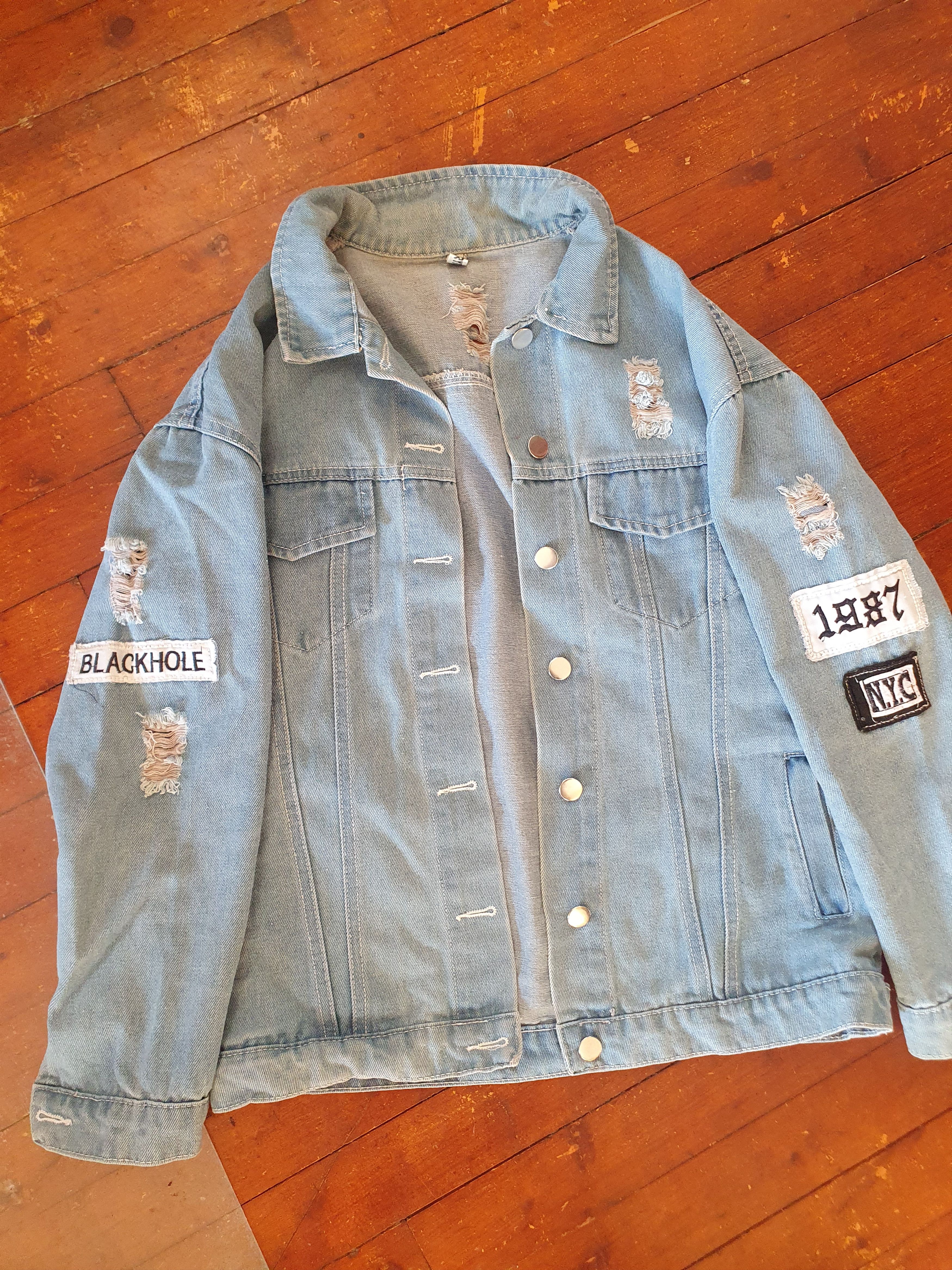 Other Aieryiyi Where Is My Mind Distressed Denim Jacket BTS JIN L Size L / US 10 / IT 46 - 8 Thumbnail