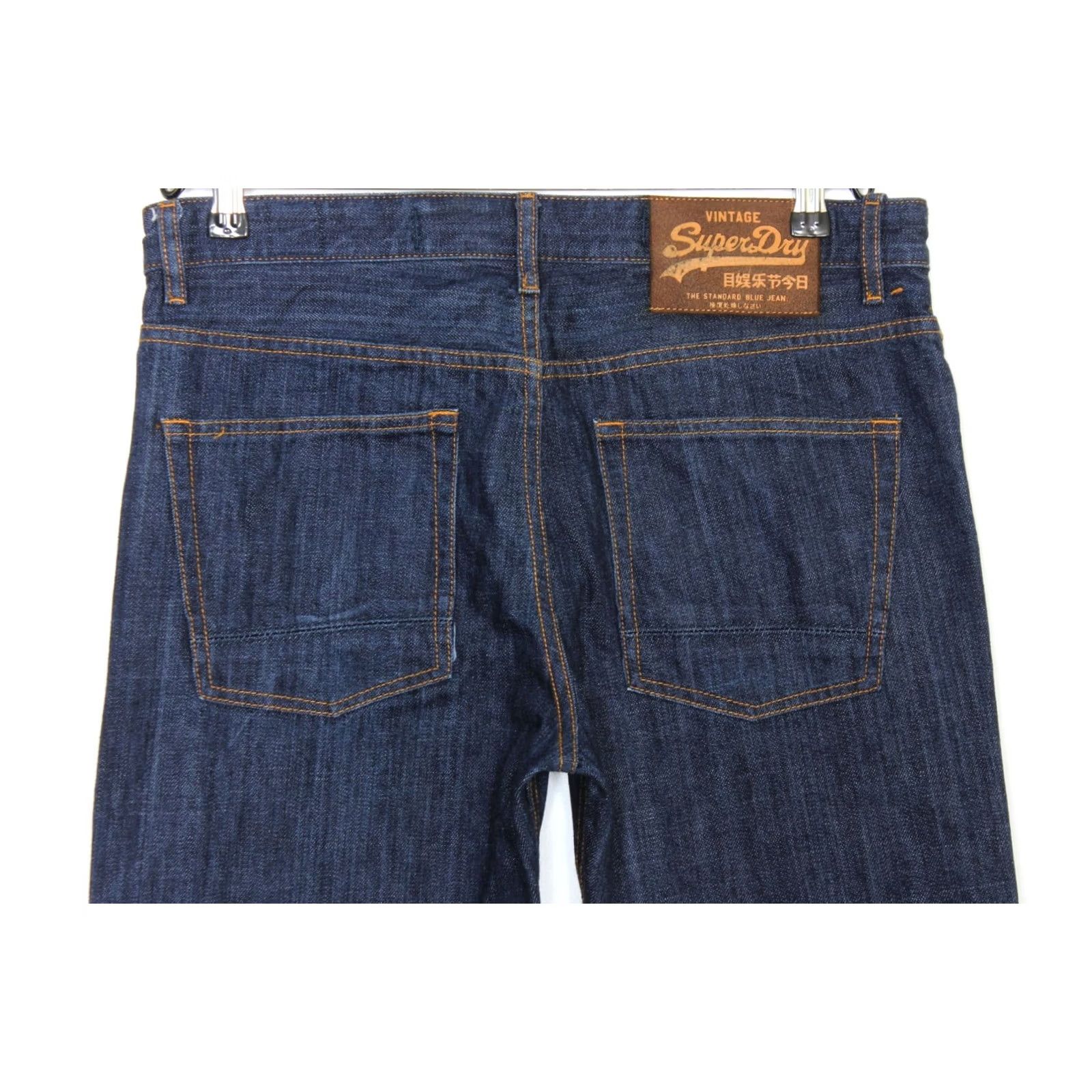 Superdry SUPERDRY Jeans Men Size W34 L32 Blue Cotton Denim 34 inches Inseam 32 Regular Straight Vintage No Size US 34 / EU 50 - 3 Thumbnail