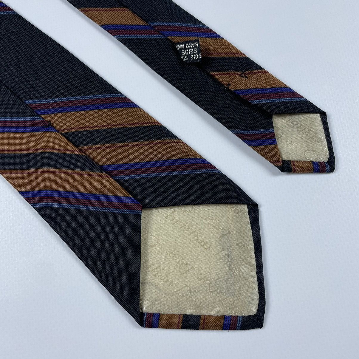 Christian Dior Monsieur Vintage Christian Dior Monsieur Silk striped Tie Size ONE SIZE - 5 Thumbnail