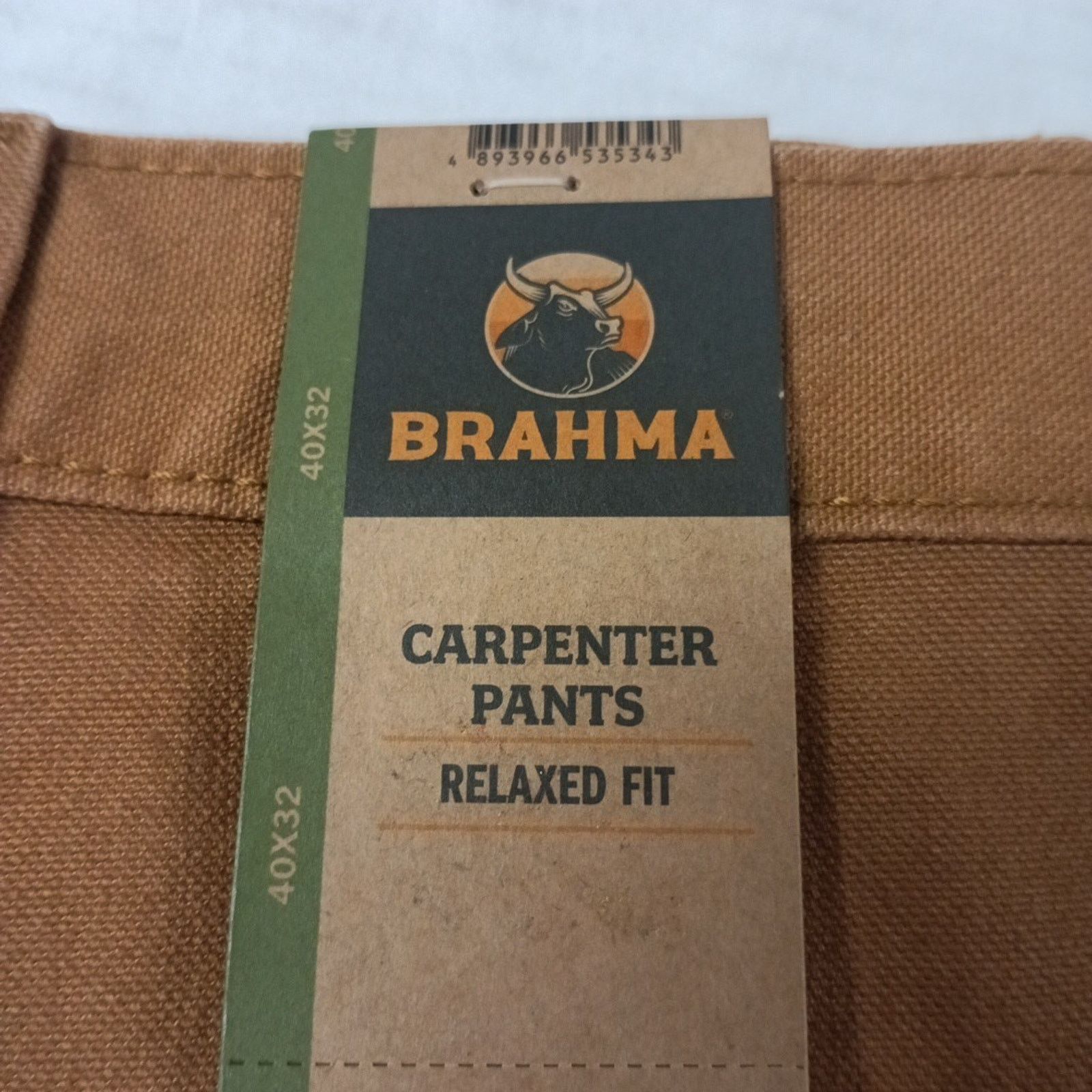 Other Brahma Work Carpenter Pants Men Size 40x32 Relaxed Fit Brown Size US 40 / EU 56 - 2 Thumbnail