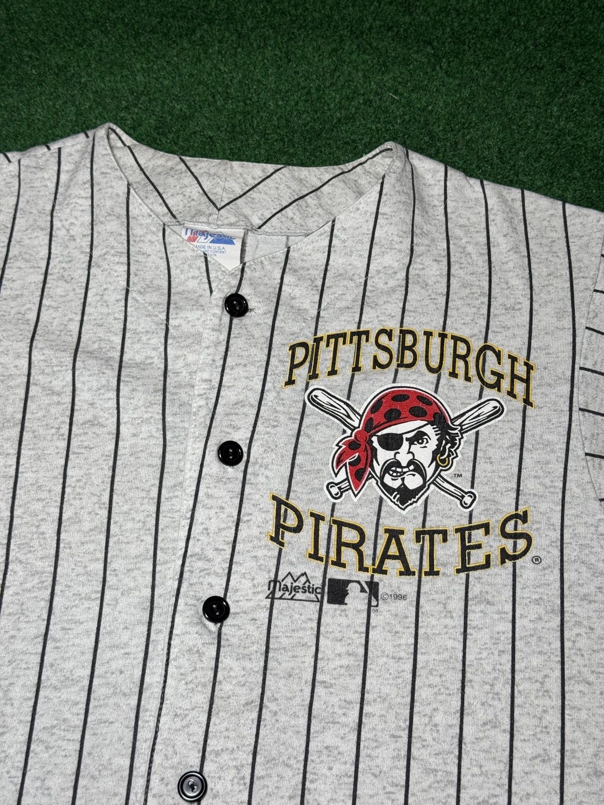 Majestic Vintage 90s Pittsburgh Pirates M Pinstripes Baseball Jersey Size US M / EU 48-50 / 2 - 2 Thumbnail