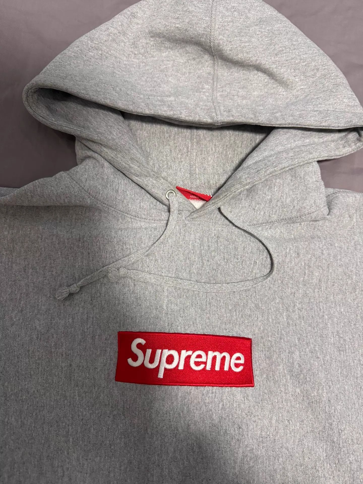 Supreme Supreme FW16 Box Logo Hoodie Gray Red L Size US L / EU 52-54 / 3 - 2 Thumbnail
