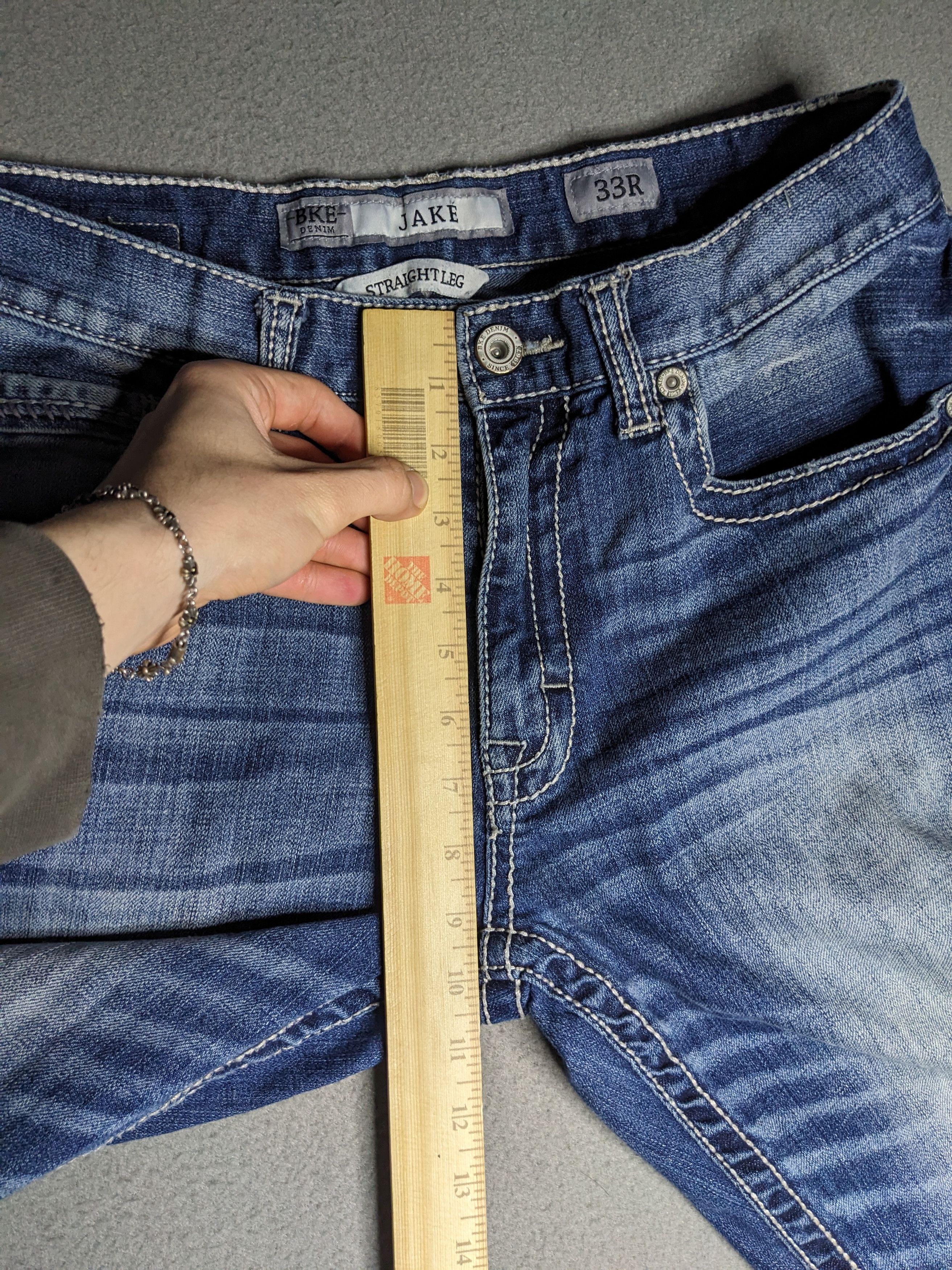 Buckle Black Buckle BKE Jake Straight Jeans 32x32 Denim Thick Stitch Size US 32 / EU 48 - 17 Thumbnail