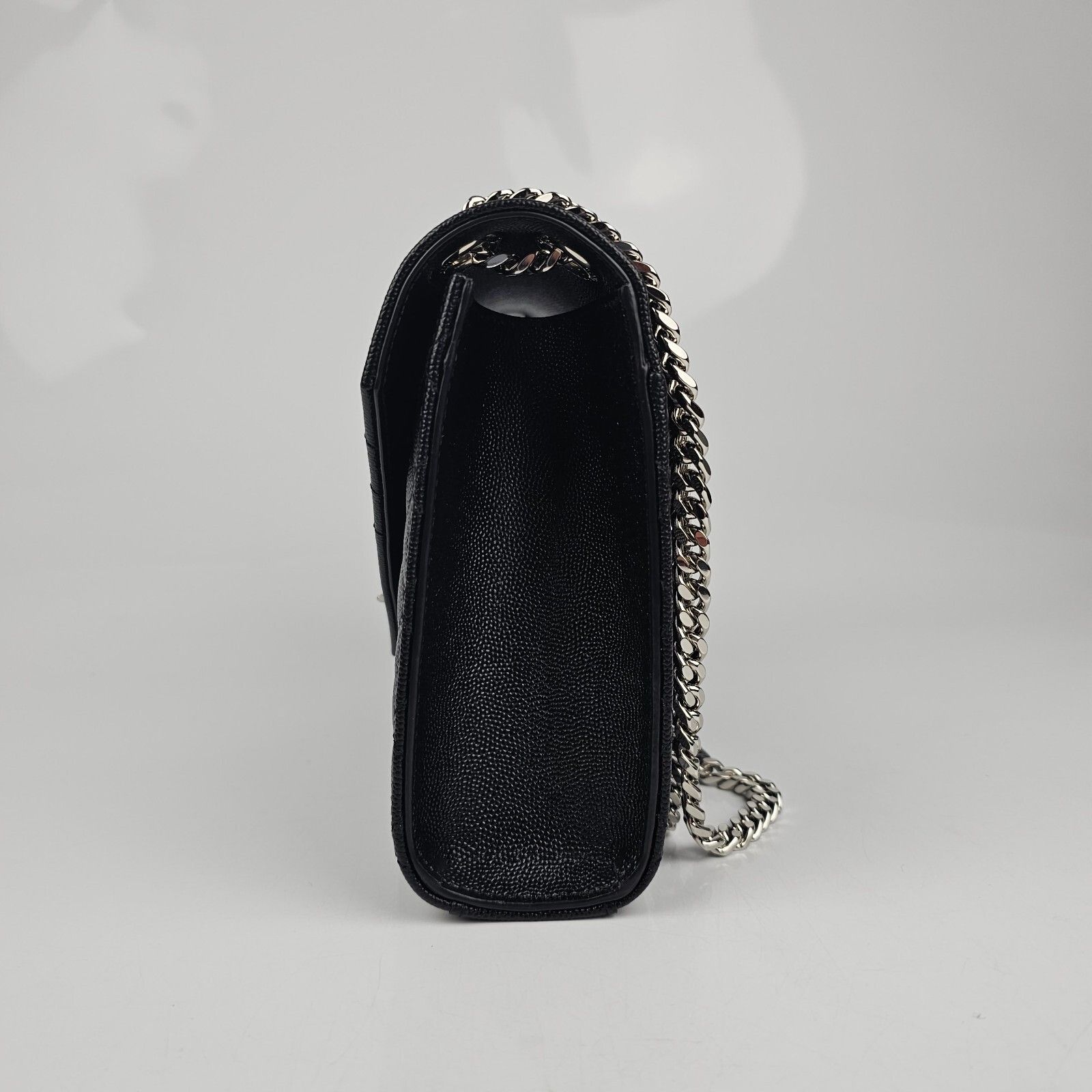 Saint Laurent Paris YSL Medium Envelope Black Leather Shoulder Bag New Size ONE SIZE - 6 Thumbnail