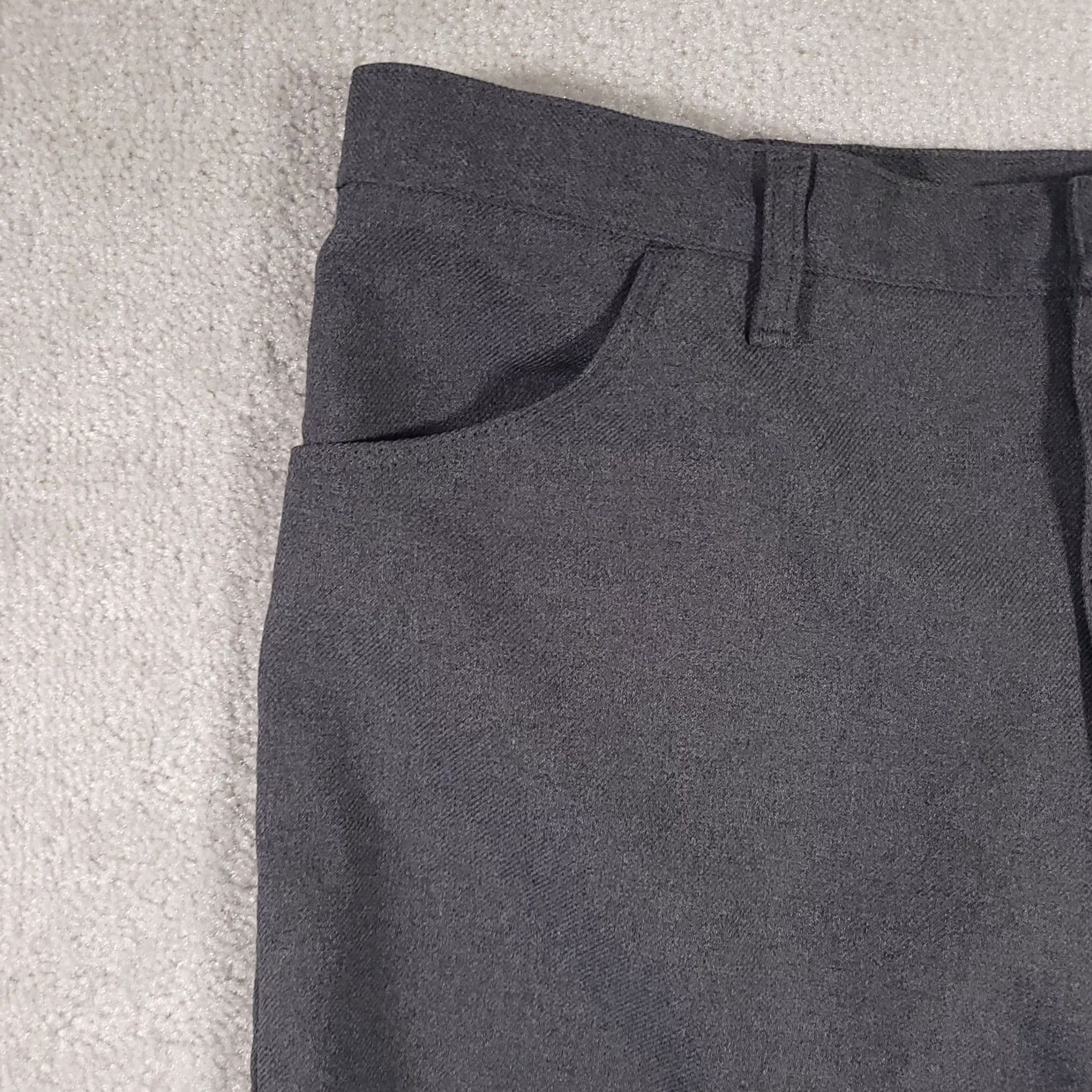 Wrangler VINTAGE Wrangler Pants Dress Slacks Mens 42X34 Gray USA Made Straight Denim? Polyester Dress Pants 40X33 80s USA Cowboy Men Size US 42 / EU 58 - 4 Thumbnail