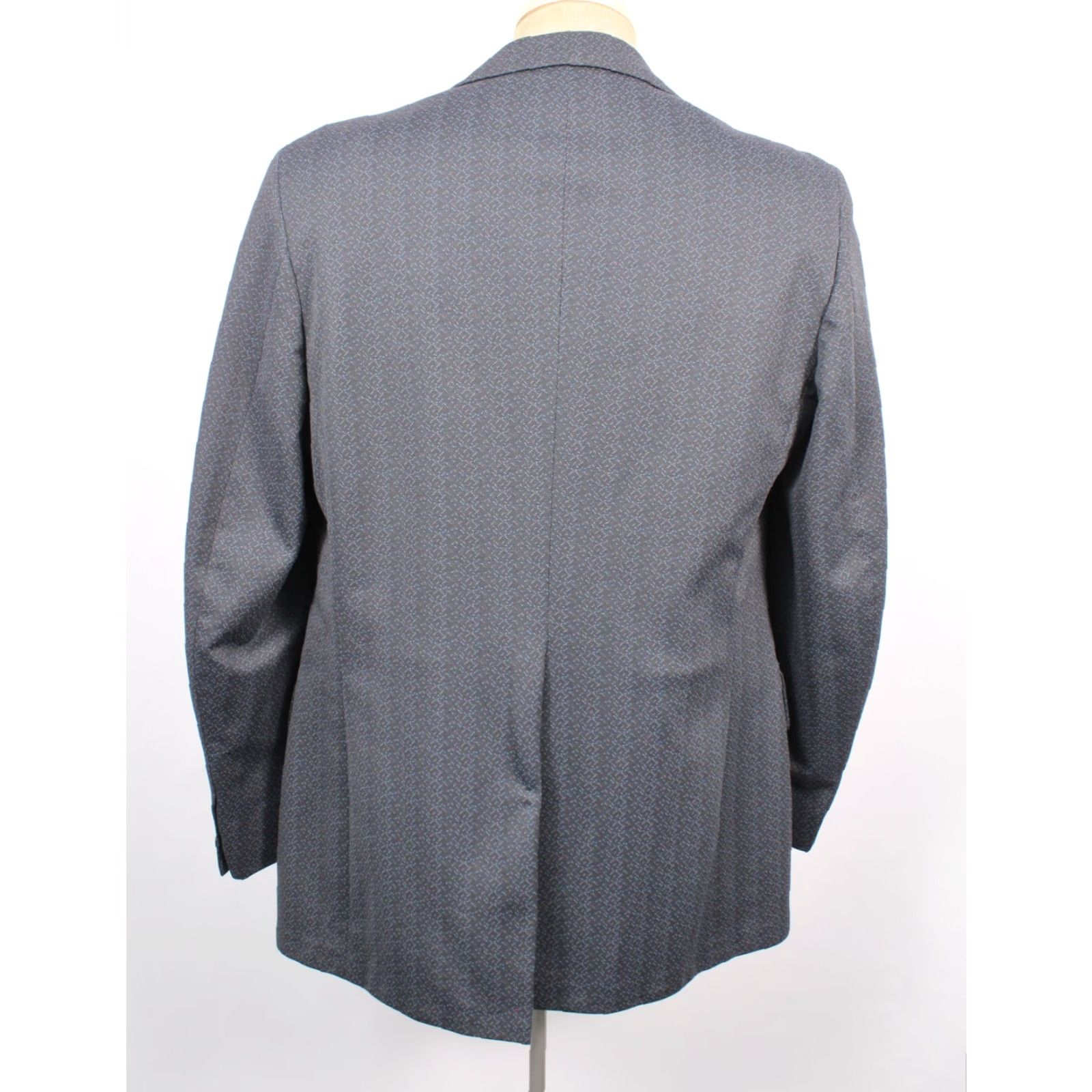 Vintage VINTAGE Mens VTG 70s 2 PC Dark Blue Flecked Leisure Suit Sz L 1970s Disco Polyester Size 42R - 4 Thumbnail
