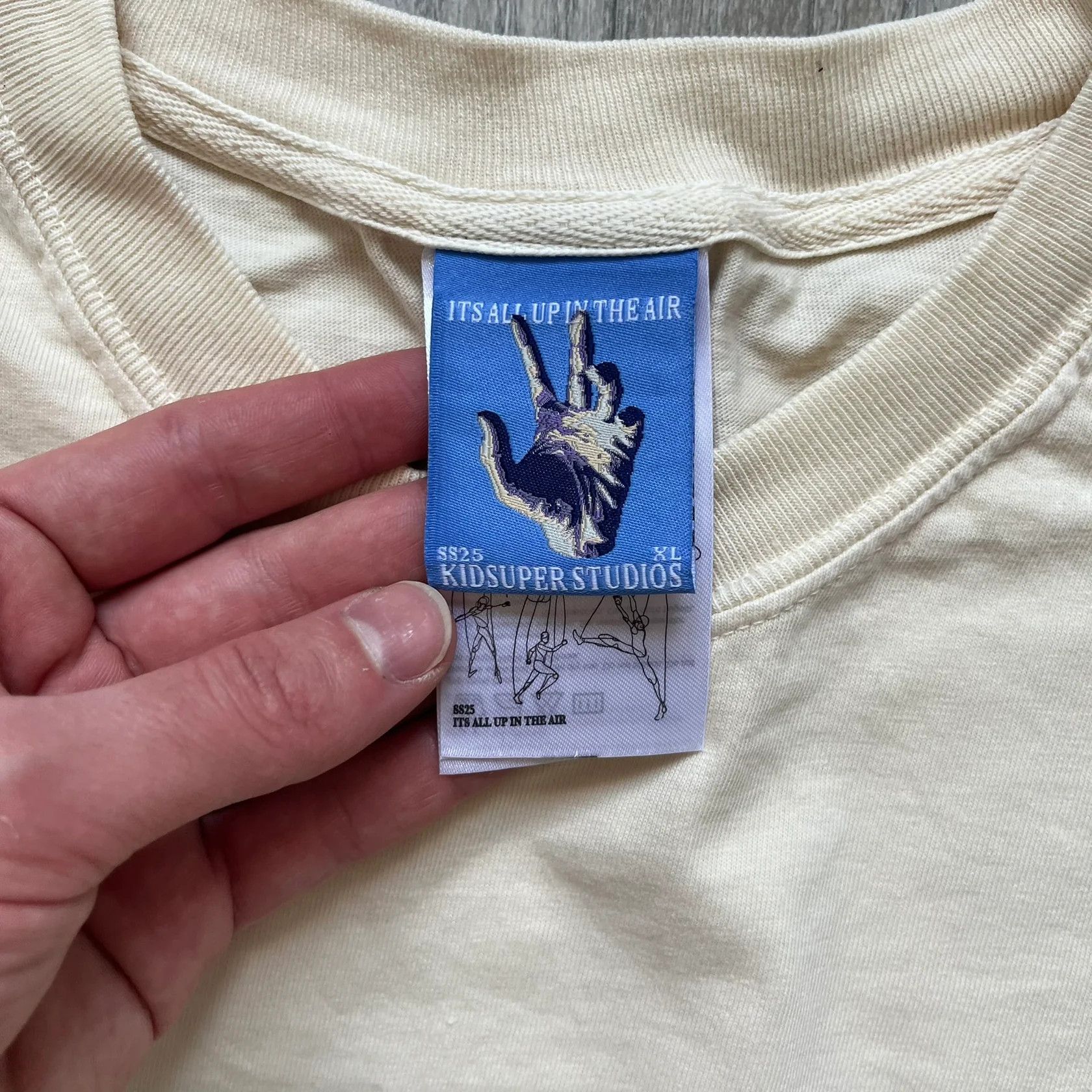 KidSuper KidSuper Studios SS25 "String Puppets'" Cream Tee Size US XXL / EU 58 / 5 - 4 Thumbnail