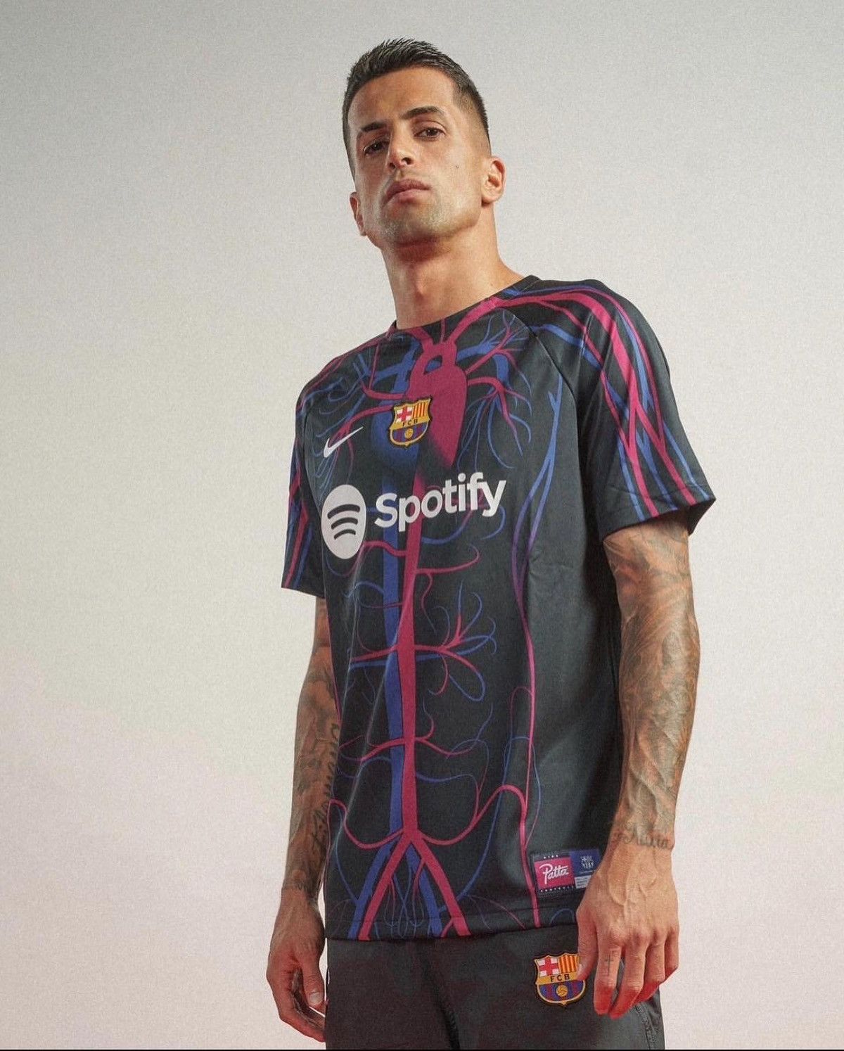 image of F C Barcelona x Nike Patta X Fc Barcelona Jersey in Blue, Men's (Size XL)