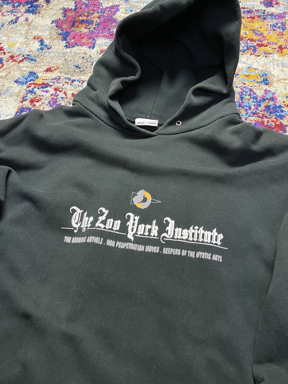Vintage × Zoo York 90s OG The Zoo York Institutes Mystics Pull Over Hoodie Size US XL / EU 56 / 4 - 4 Thumbnail