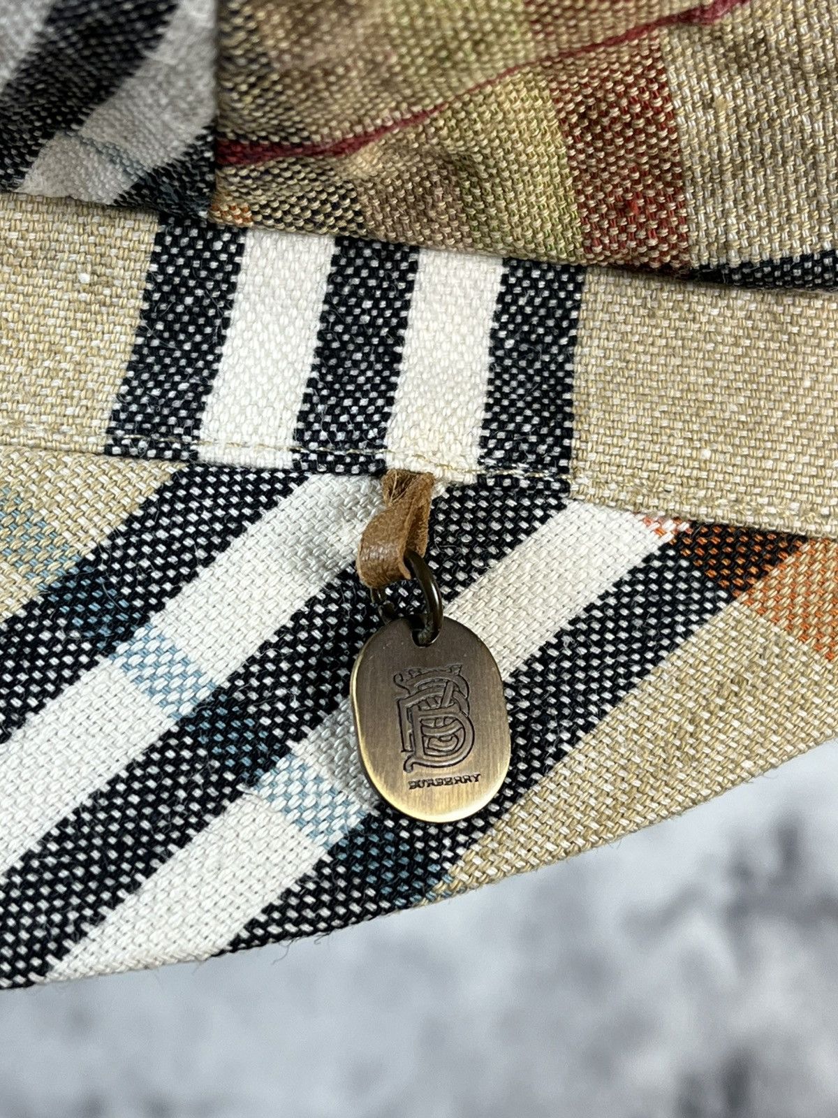 Burberry Burberry London Linen Check Cap Size ONE SIZE - 7 Thumbnail