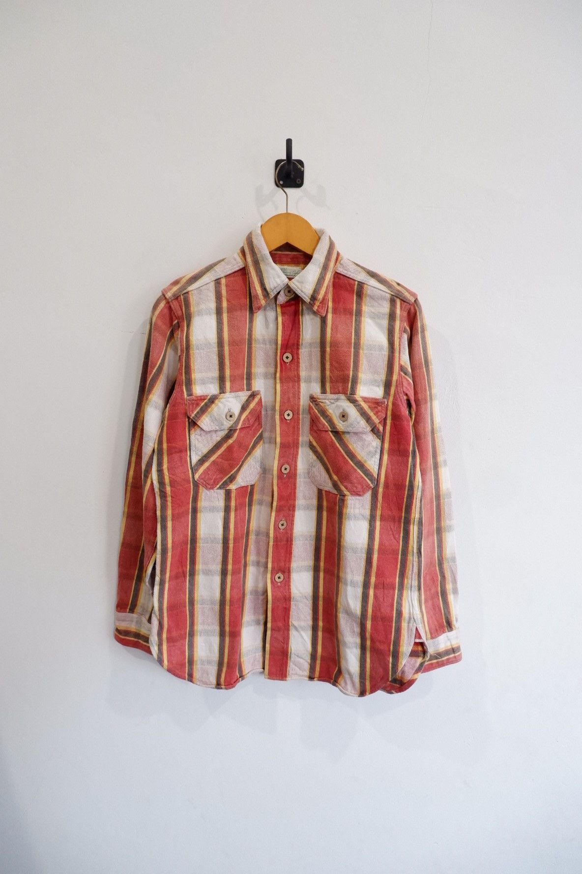 The Flat Head Vtg Hellers Cafe Heavy Weight Flannel Size US M / EU 48-50 / 2 - 1 Thumbnail
