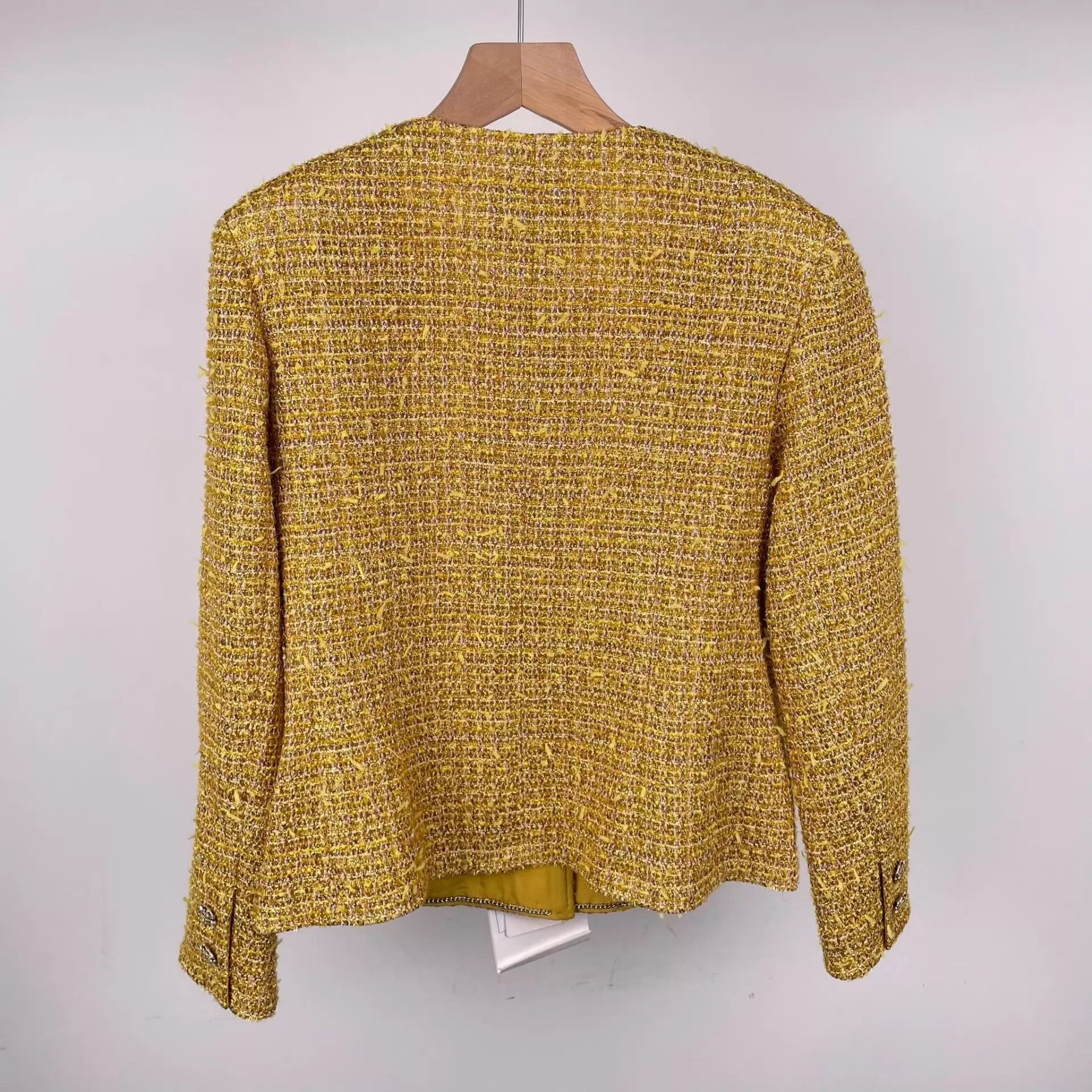 Chanel Chanel 23C Yellow Gold Iridescent Tweed Jacket Size 36 Size XS / US 0-2 / IT 36-38 - 2 Thumbnail
