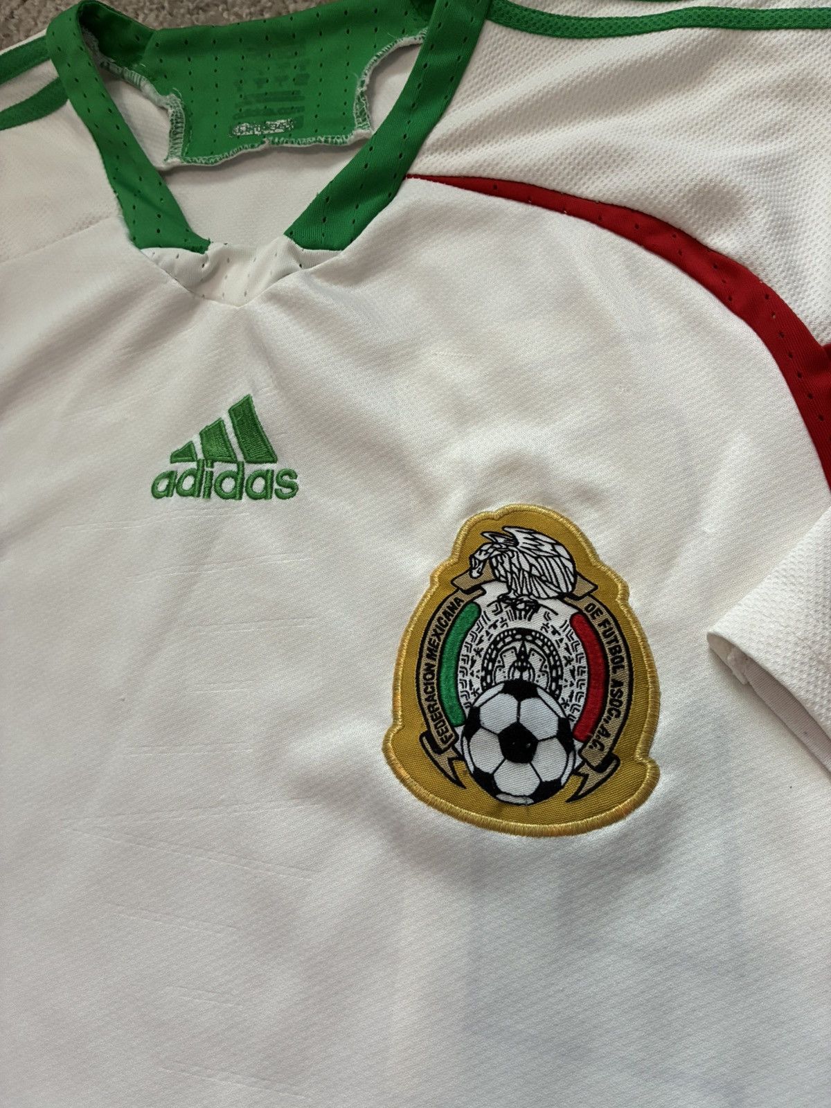 Adidas 2008 Mexico Away Jersey Size US L / EU 52-54 / 3 - 3 Thumbnail