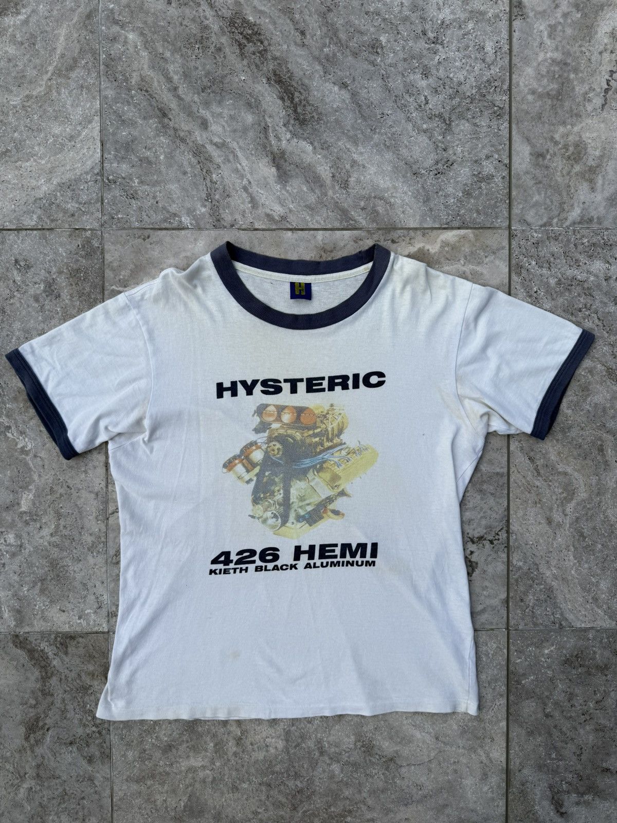 Hysteric Glamour Vintage Hysteric Glamour 426 Hemi Ringer Tee Size US L / EU 52-54 / 3 - 1 Thumbnail