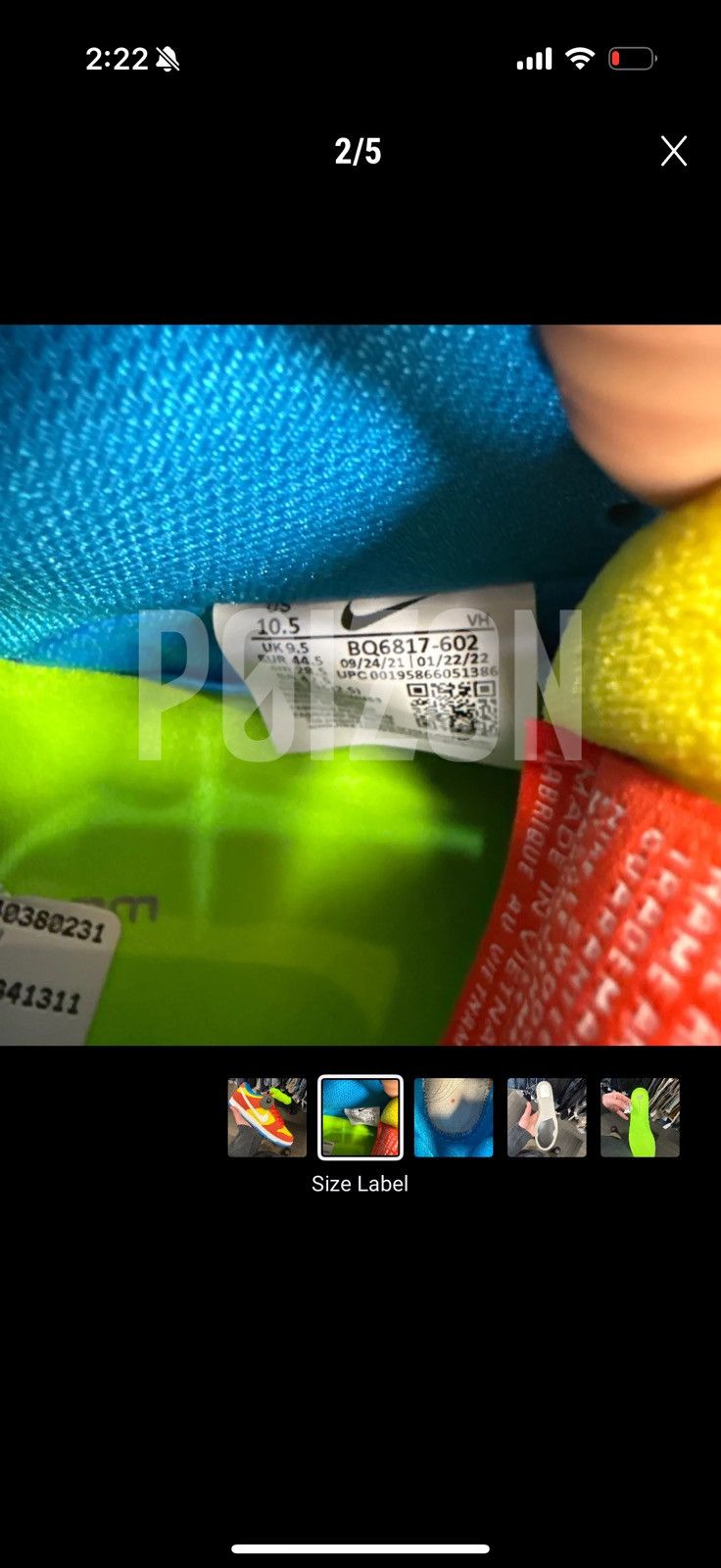 Nike Nike SB Dunk Low ‘Bart Simpson’ Size US 10.5 / EU 43-44 - 9 Thumbnail