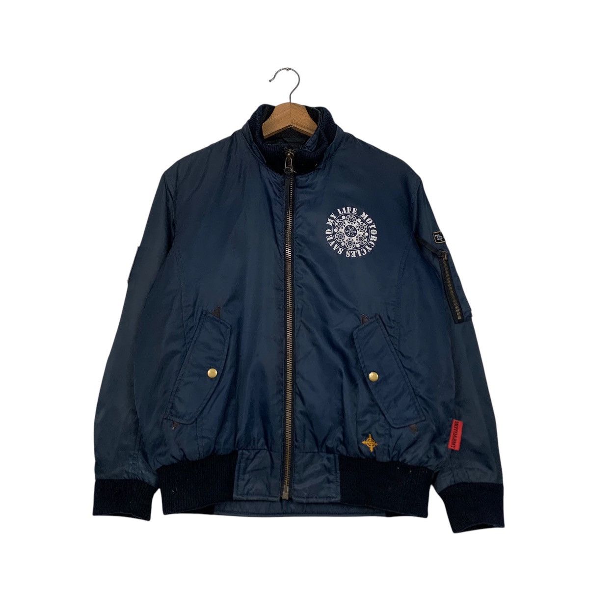 Japanese Brand ☀️Motoarmy bomber style zipper faded jacket Size US M / EU 48-50 / 2 - 1 Thumbnail