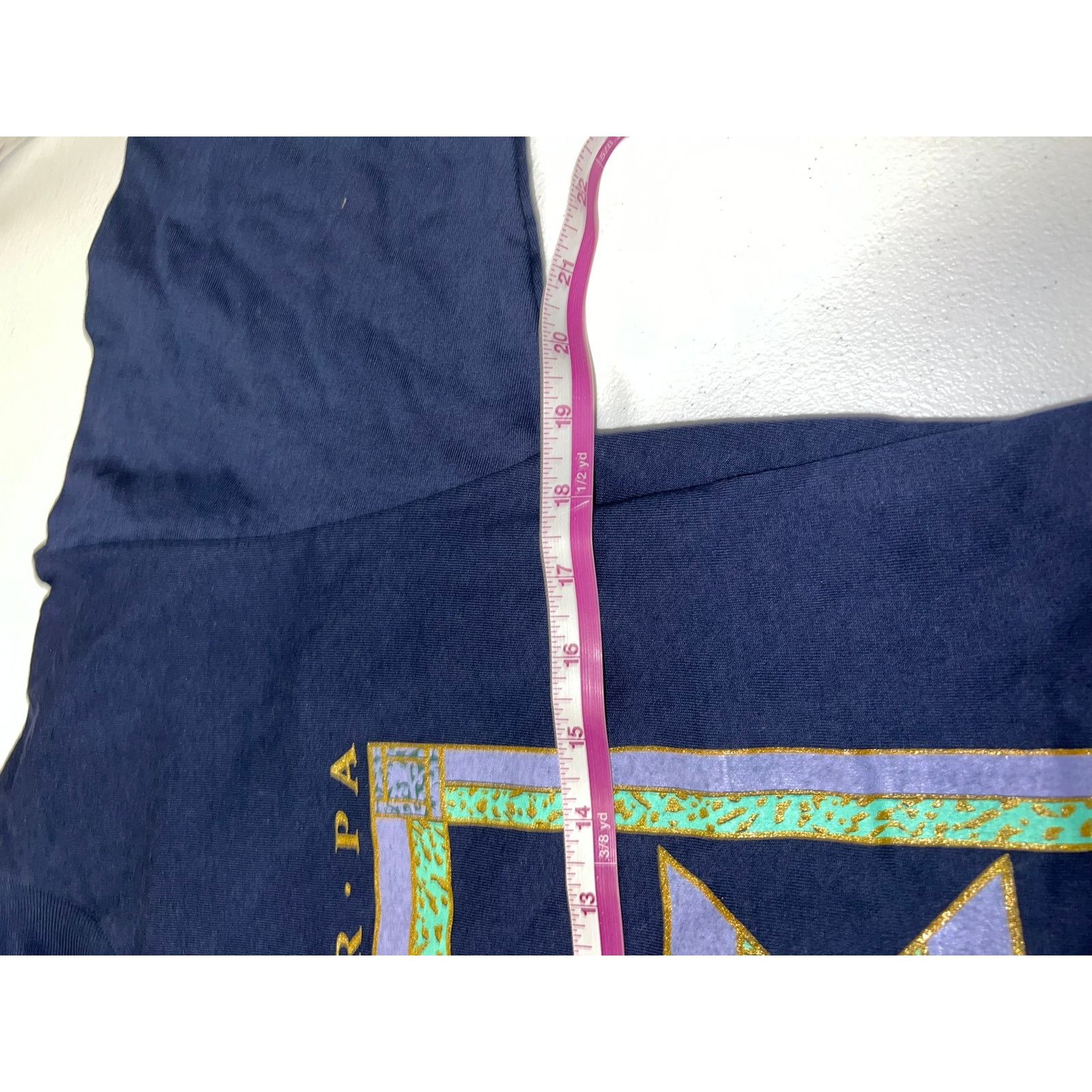 Jerzees Vintage Lancaster Shirt PA Pennsylvania Blue Quilt Tee VTG Size US M / EU 48-50 / 2 - 7 Thumbnail