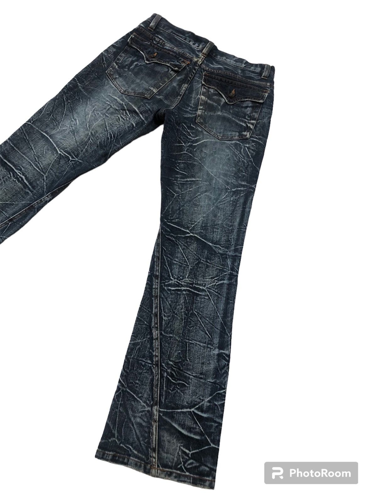 Hysteric Glamour × Japanese Brand RARE!! JAPANESE BRANDS NYLAUS FLARED FLASH JEANS Size US 32 / EU 48 - 8 Thumbnail