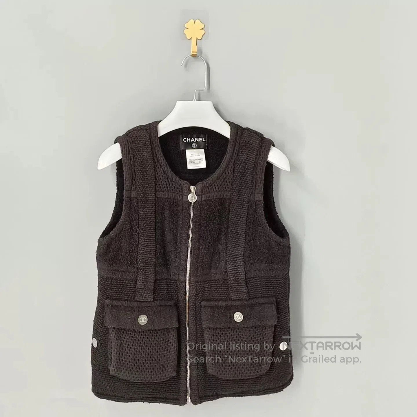 Chanel Chanel Classic Logo Black Vest. Size S / US 4 / IT 40 - 1 Thumbnail