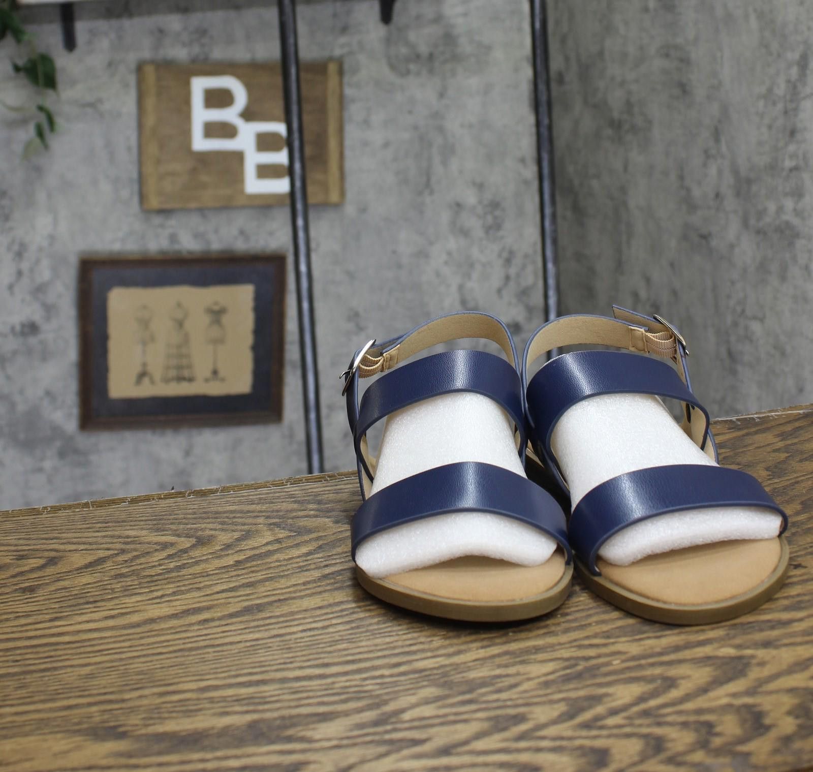 Other Nwt Journee Collection Strap Sandals Lavine Navy Blue 9w Size US 9 / IT 39 - 3 Thumbnail