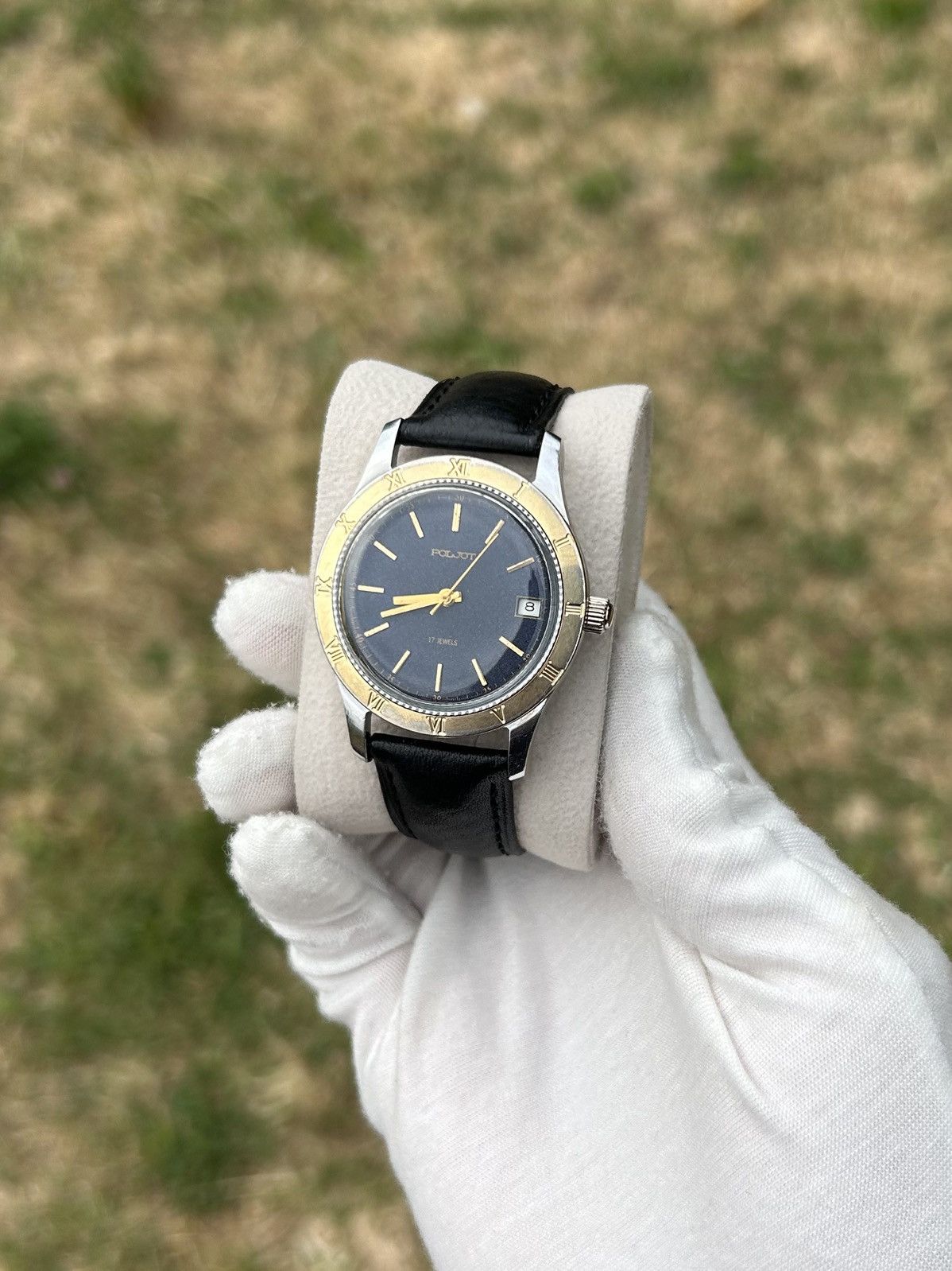 Vintage Vintage Watch Poljot Mechanical Wristwatch Hand Wind 1980s Size ONE SIZE - 10 Thumbnail