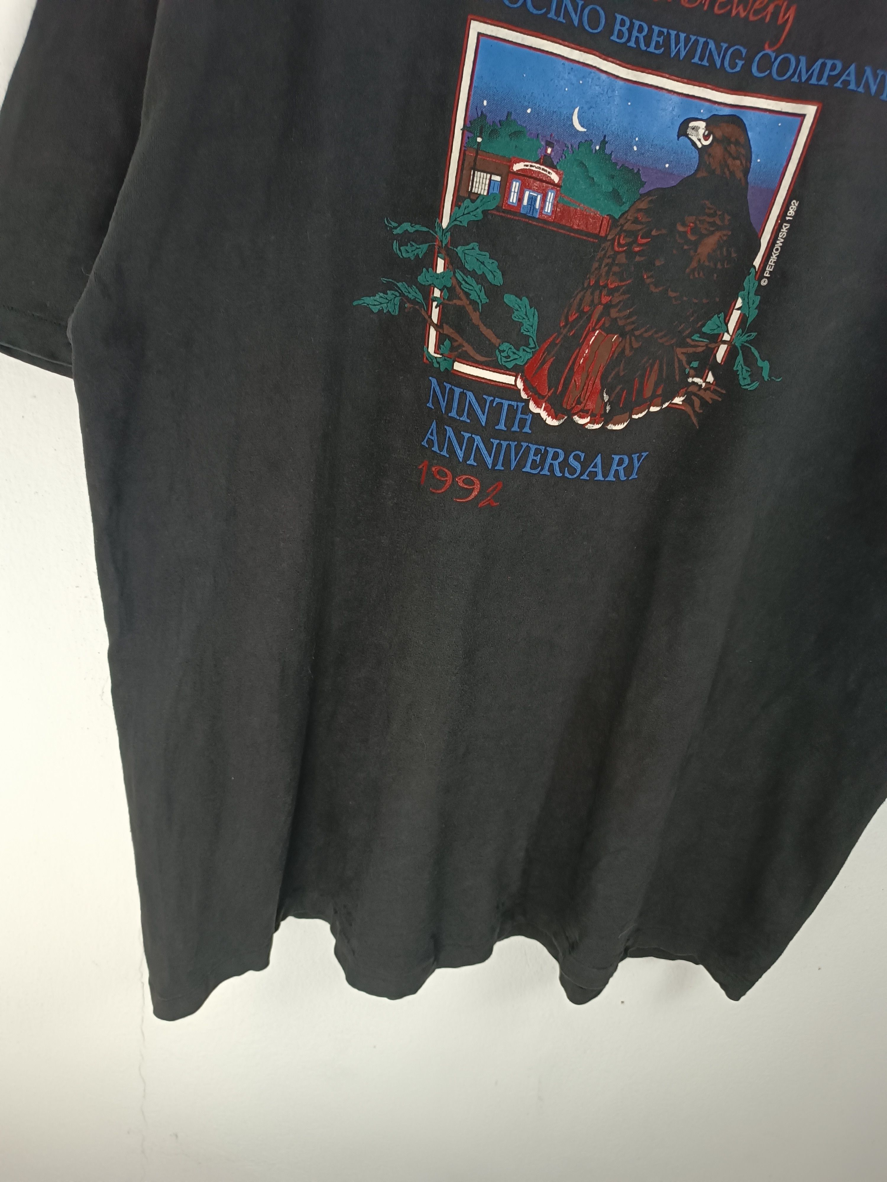 Vintage VINTAGE 90'S FADED HOPLAND BREWERY MENDOCINO BREWING TEE Size US XXL / EU 58 / 5 - 5 Thumbnail