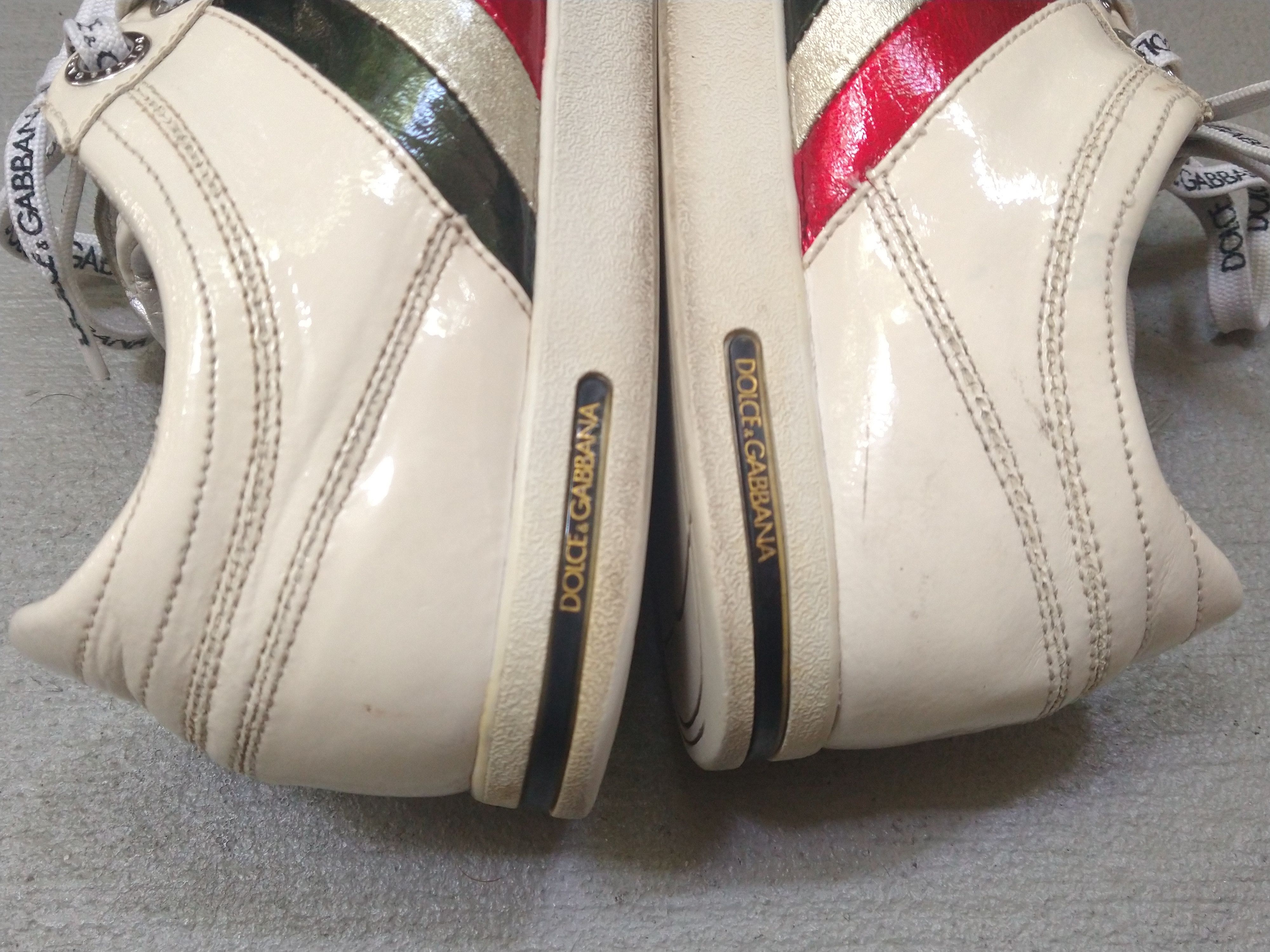 Dolce & Gabbana × Vintage Dolce & Gabbana Sneakers Size 9.5 White Patent Leather Y2K Size US 9.5 / EU 42-43 - 13 Thumbnail