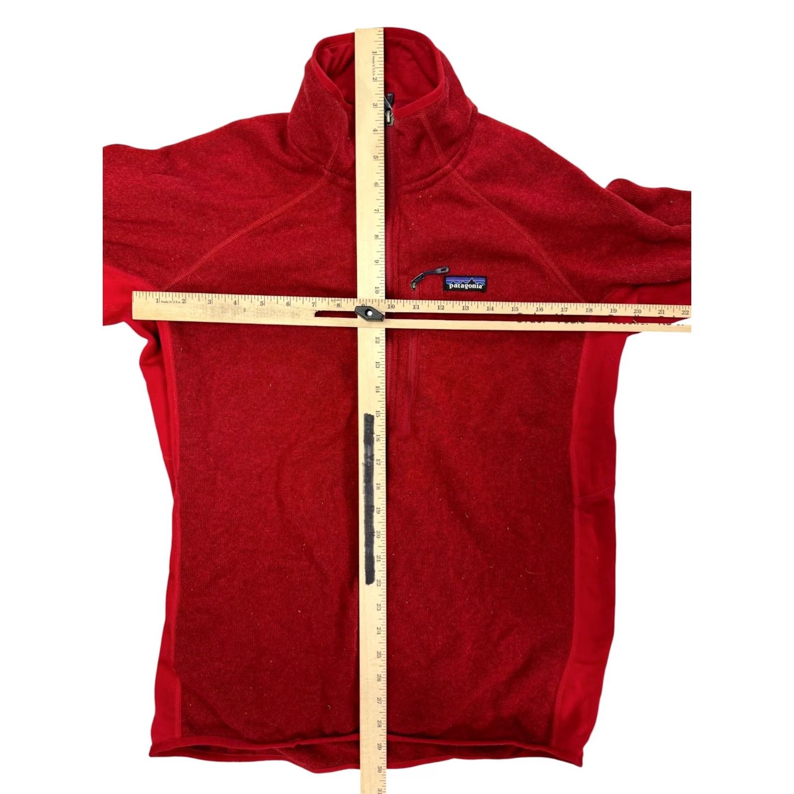 Patagonia VINTAGE Patagonia Better Sweater 1/4 Zip Fleece Pullover Jacket Men’s Large Red Size US L / EU 52-54 / 3 - 3 Thumbnail